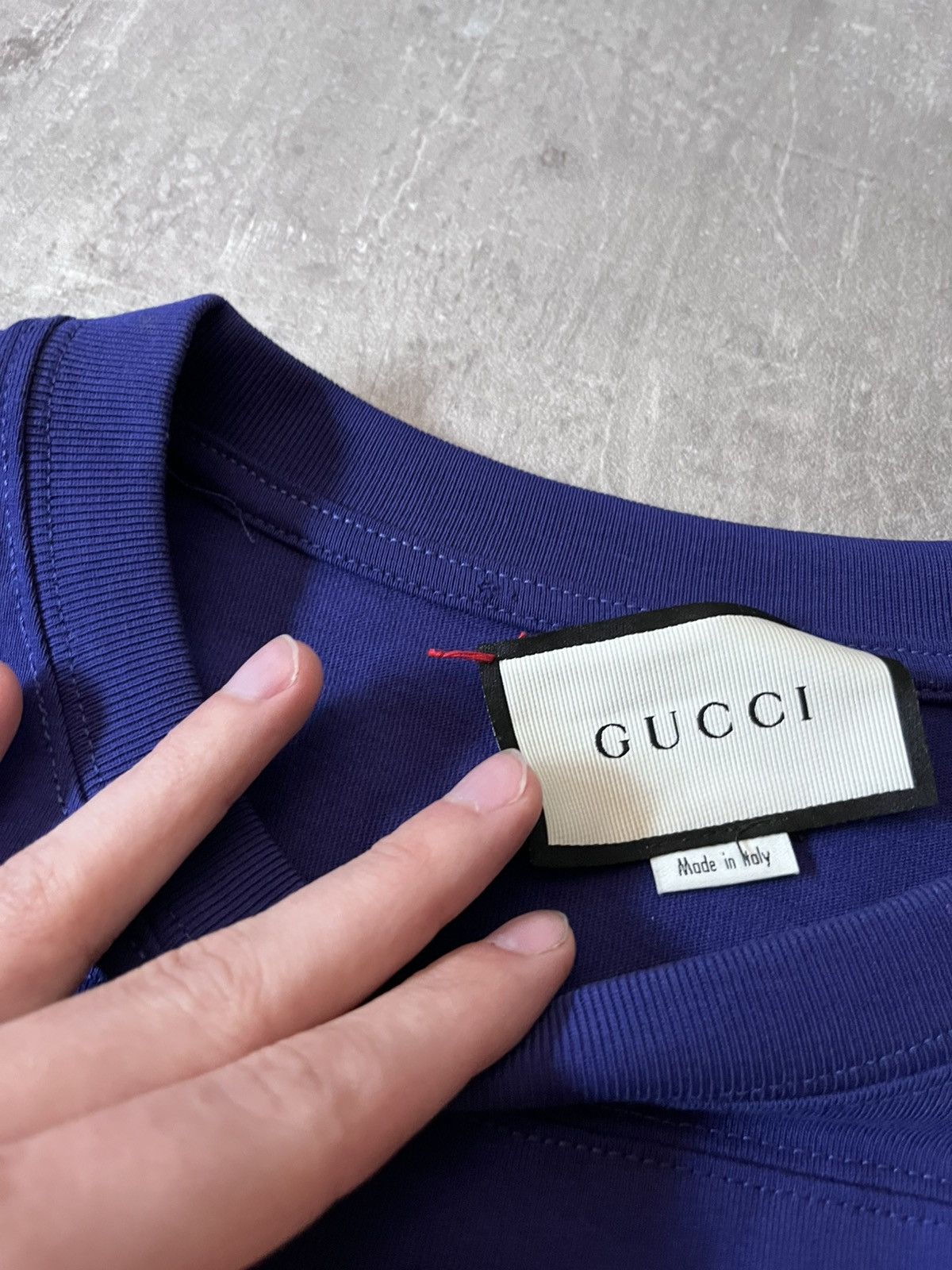 Gucci Gucci 25 Eschatology Blind For Love purple blue T-shirt Size US L / EU 52-54 / 3 - 11 Thumbnail