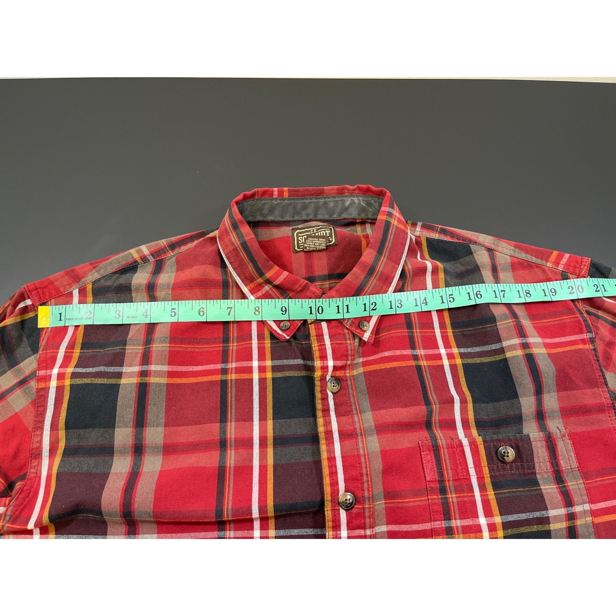Other C.E. Schmidt Workwear Men's Red Flannel Shirt/Button Up Sz X Size US XL / EU 56 / 4 - 6 Thumbnail