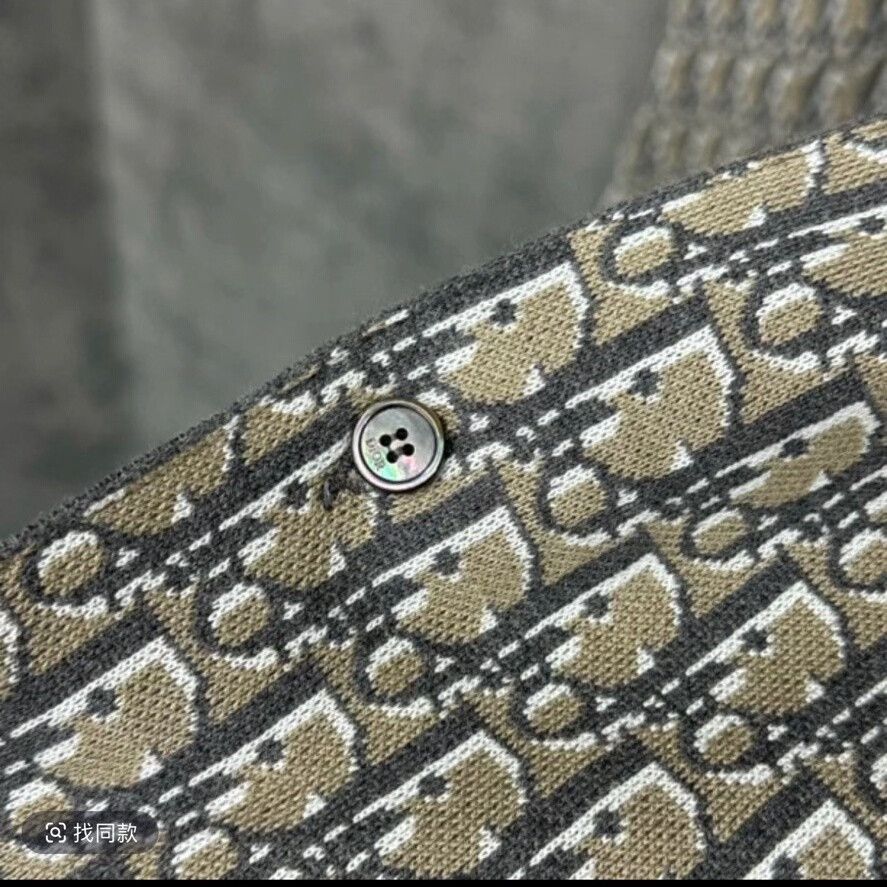 Dior dior jacquard logo knit shirt jacket Size US L / EU 52-54 / 3 - 2 Thumbnail