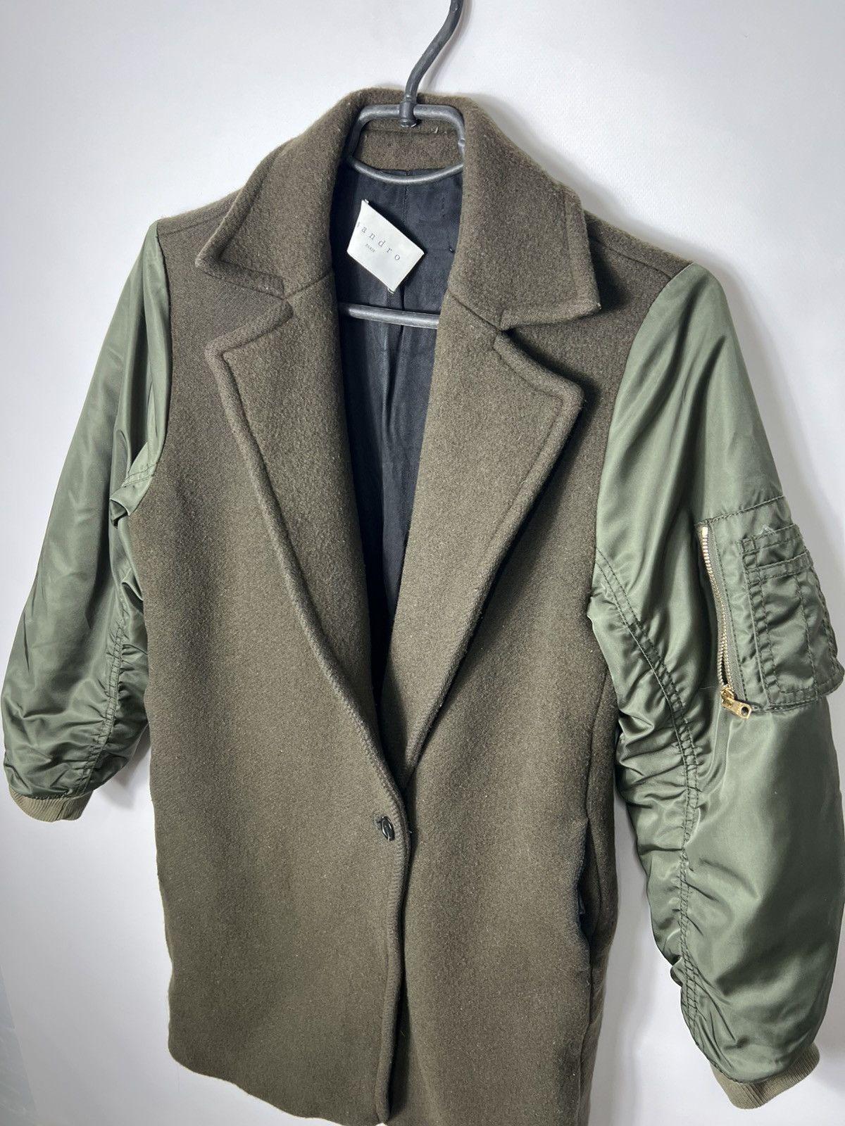 Sandro Vintage luxury italian designer Sandro wool coat Size 36 Size XS / US 0-2 / IT 36-38 - 4 Thumbnail