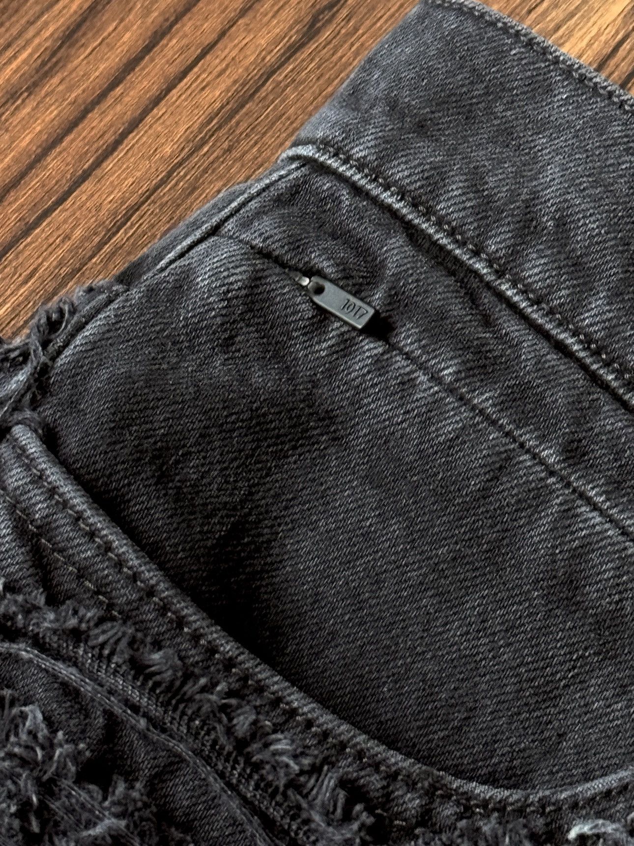 1017 ALYX 9SM × Blackmeans 1017 Alyx 9SM Blackmeans Distressed Jeans (2024) Black Size US 30 / EU 46 - 9 Thumbnail