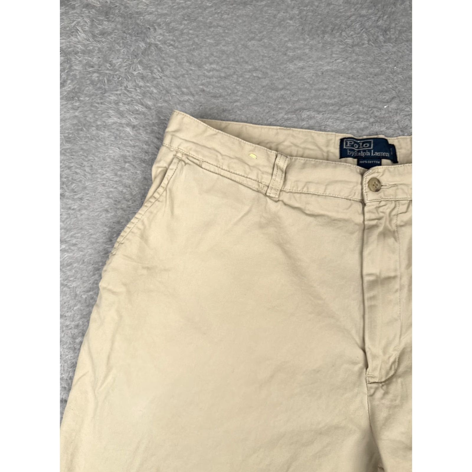 Polo Ralph Lauren Polo Ralph Lauren Shorts Mens 36 Beige Khaki Chino Flat Front Cotton Classic Size US M / EU 48-50 / 2 - 4 Thumbnail