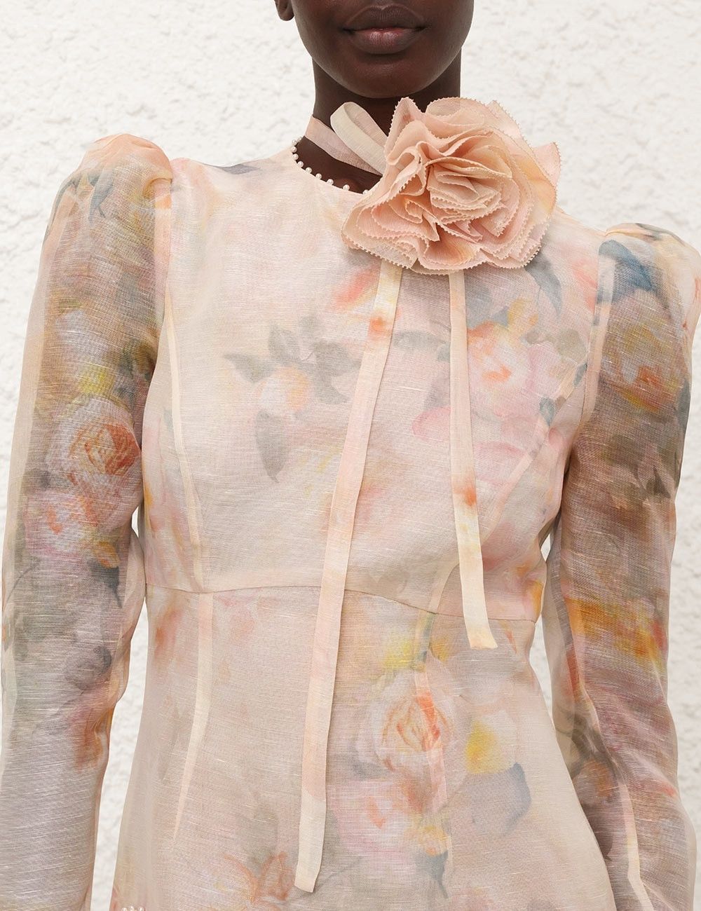 Zimmermann oc11z0226 Crush Flower Mini Dress In Multicolor Size L / US 10 / IT 46 - 5 Thumbnail