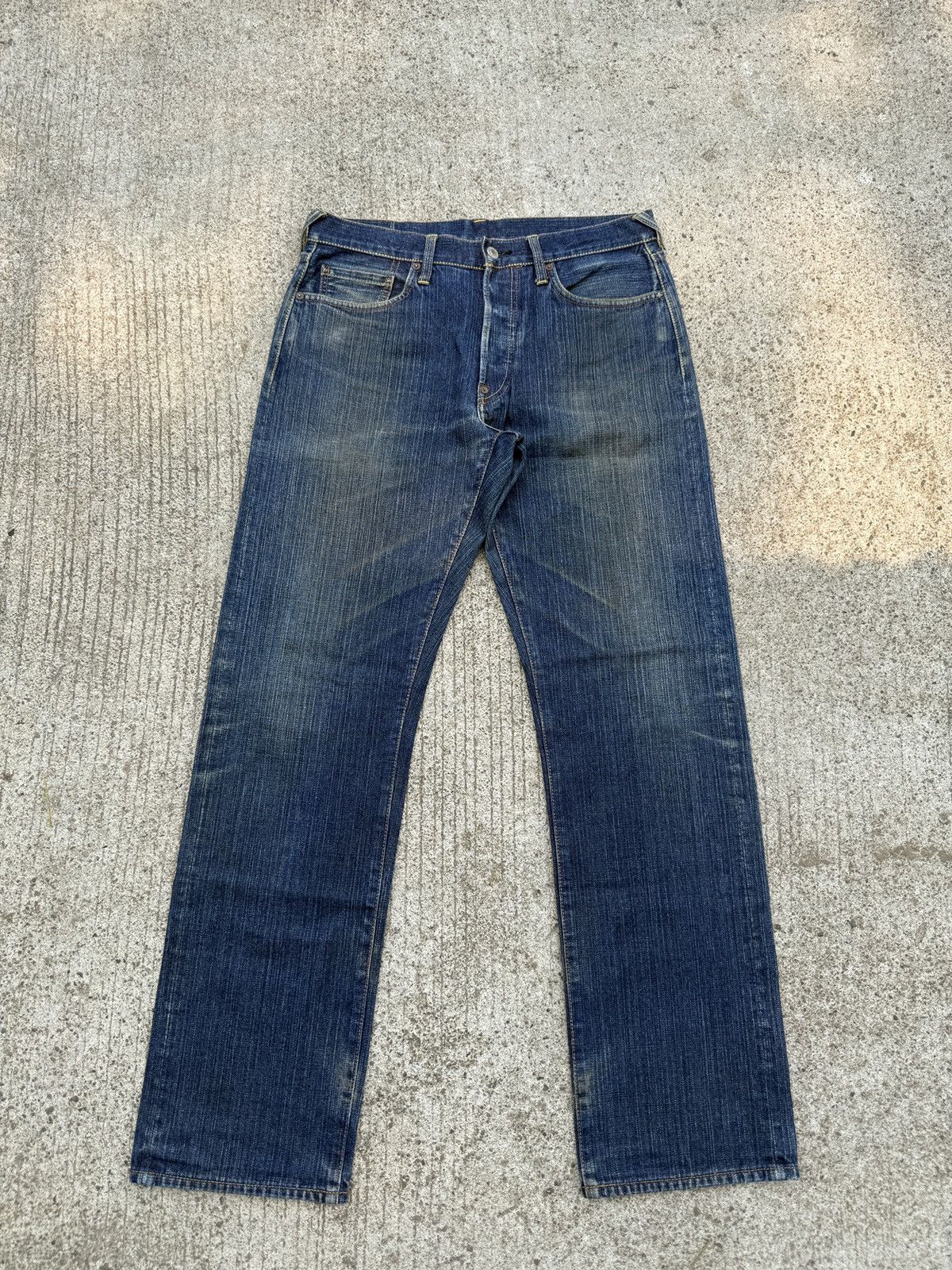 Evisu Evisu - Embroidered Red Seagulls Selvedge Jeans Size US 33 - 1 Thumbnail