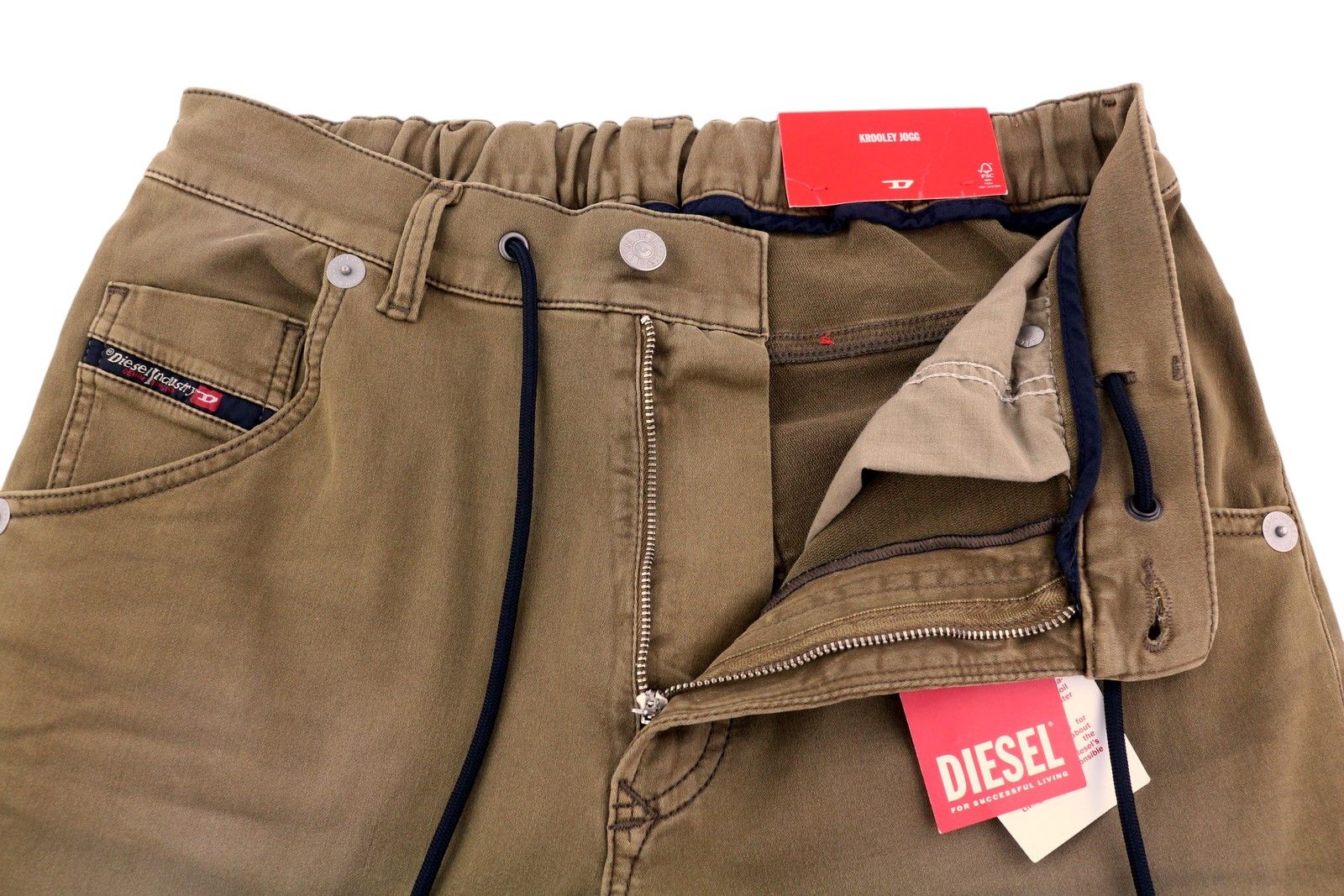 Diesel KROOLEY-E-NE 0670M W30/L34 Jogg Tapered Brown 85422 Size US 30 / EU 46 - 3 Thumbnail