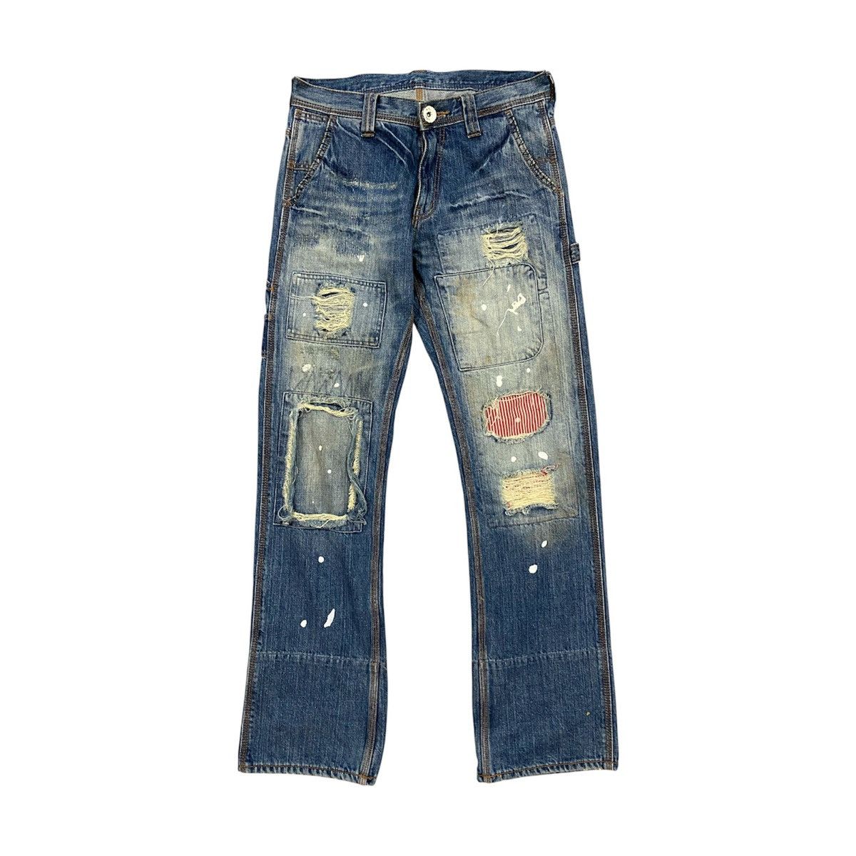 Junya Watanabe Back Vintage Distressed Patchwork Denim like Junya Watanabe Size US 32 / EU 48 - 1 Thumbnail