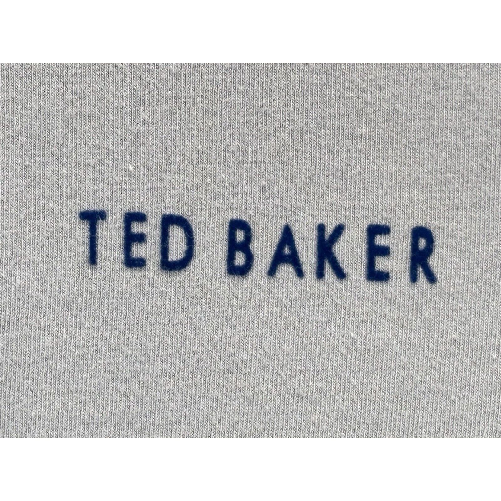 Ted Baker Ted Baker Long Sleeve Crewneck T Shirt Men's Small Grey Cotton Blend Soft Size US S / EU 44-46 / 1 - 3 Thumbnail