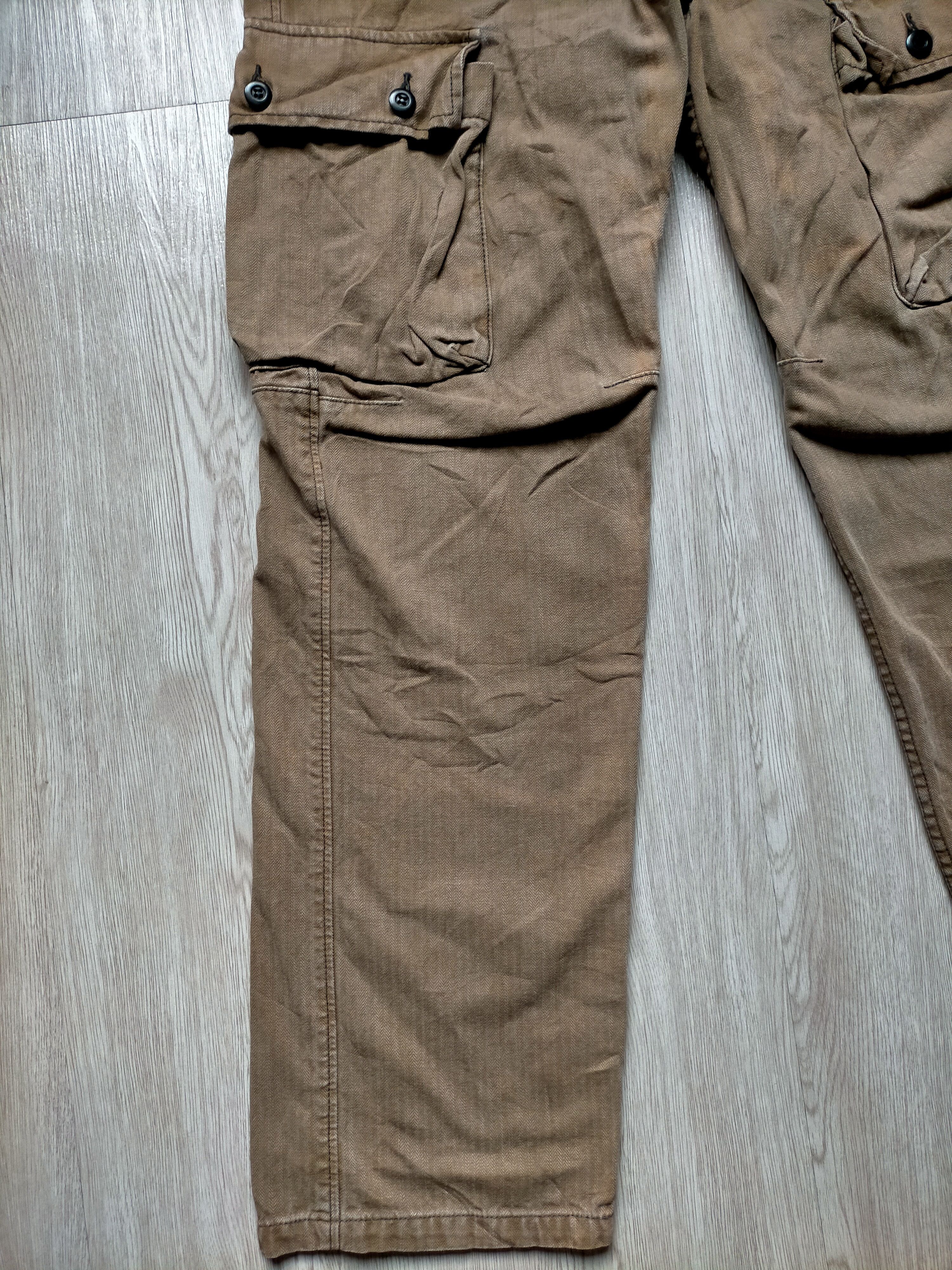 Big John × Vintage Vintage Big John Japan Cargo Denim Pants Size US 34 / EU 50 - 7 Thumbnail