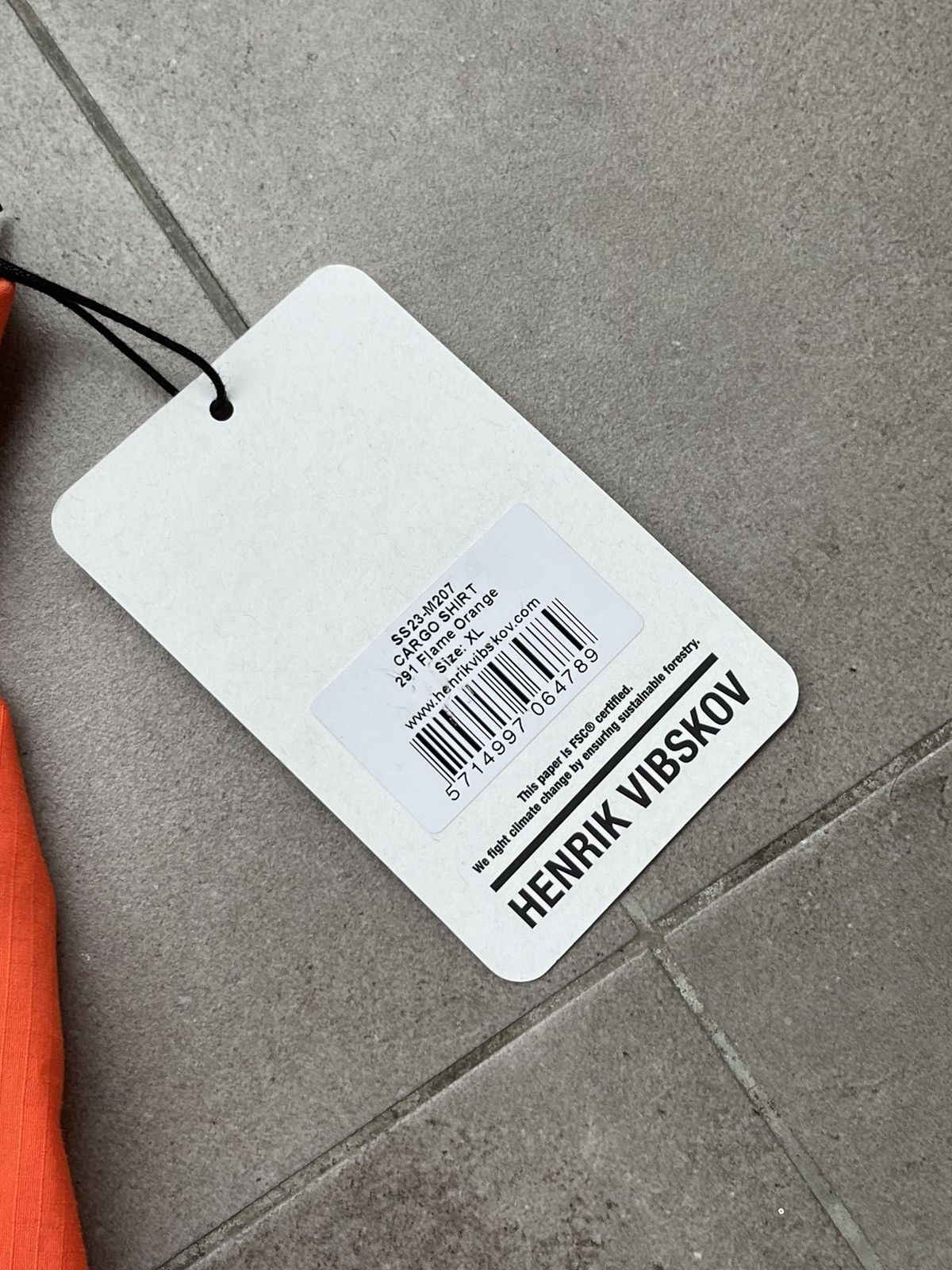 Henrik Vibskov !DS! SS23 Henrik Vibskov Flame Orange Cargo Shirt Size US XL / EU 56 / 4 - 24 Thumbnail