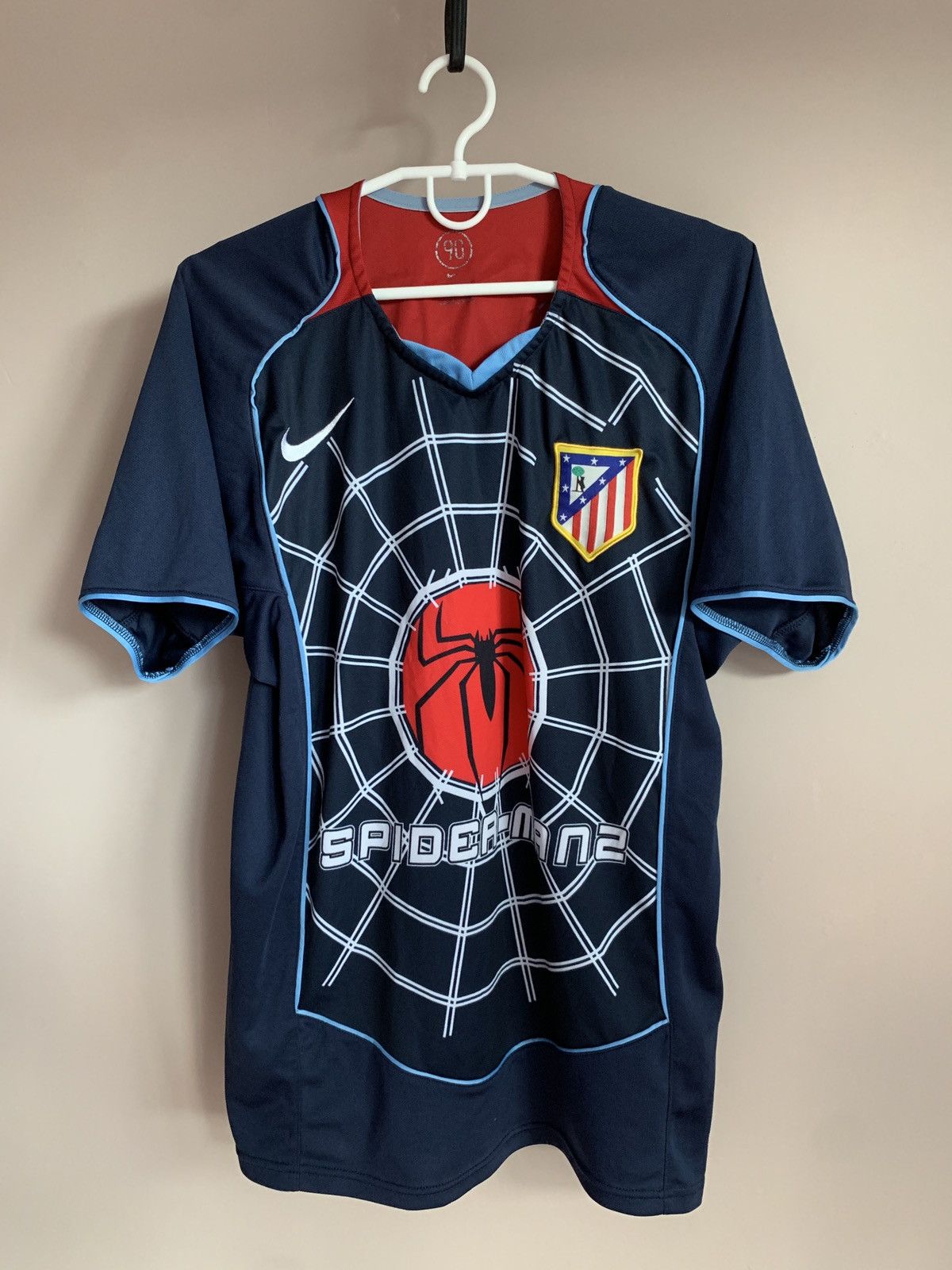 Atletico Madrid Away Football Shirt Nike Spider Man Jersey M