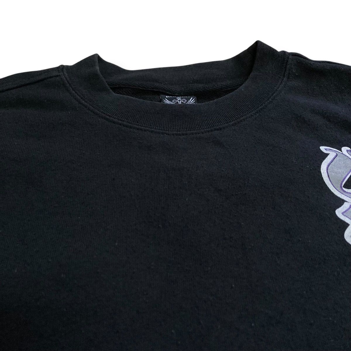 Le Grande Bleu (L.G.B.) 🇯🇵 Y2K ALL IS VANITY WORDING DRAGON SWEATSHIRT Size US L / EU 52-54 / 3 - 7 Thumbnail
