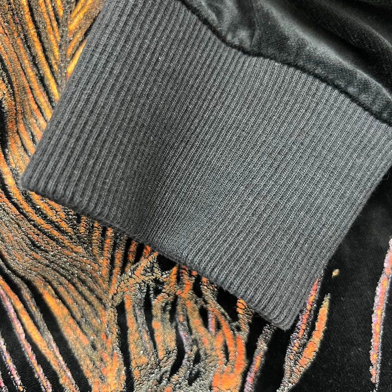 Givenchy Givenchy Eye Feather Letter Embroidered Suede Hoodie Size US M / EU 48-50 / 2 - 4 Thumbnail