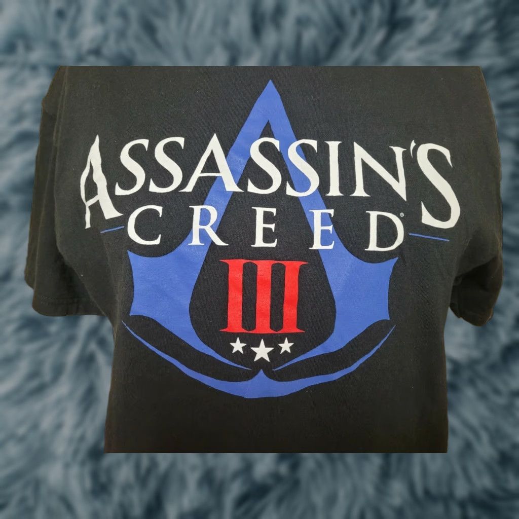 Logo 7 VTG Assassin's Creed III Video Game Logo T Shirt Large Ubisoft Gamer 2013 Promo Size US L / EU 52-54 / 3 - 1 Thumbnail