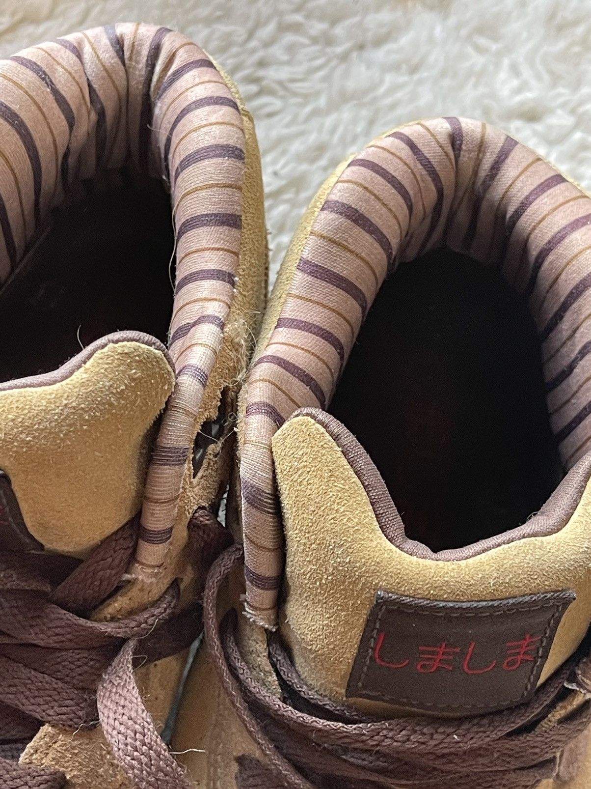 Japanese Brand × Nike × Vintage 2003 Nike Air Trainer 1 Brown Shima Shima vintage high Size US 7.5 / EU 40-41 - 17 Thumbnail