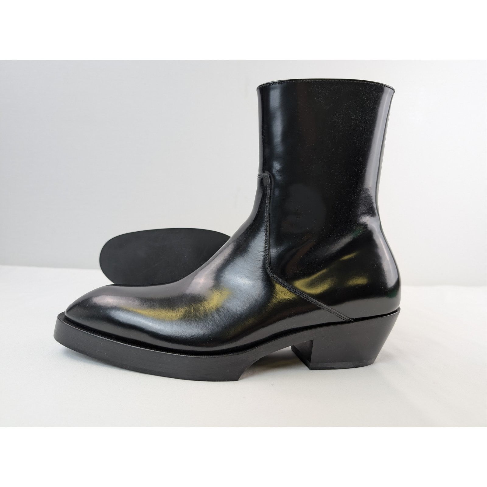 Bottega Veneta o1rshd1 Texas Calf Dalton Ankle Boots in Black 43 Size US 10 / EU 43 - 13 Thumbnail