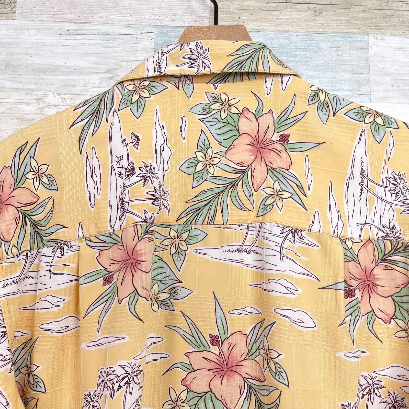 Other Joe Marlin Hawaiian Camp Shirt Tropical Floral Mens Large Size US L / EU 52-54 / 3 - 4 Thumbnail