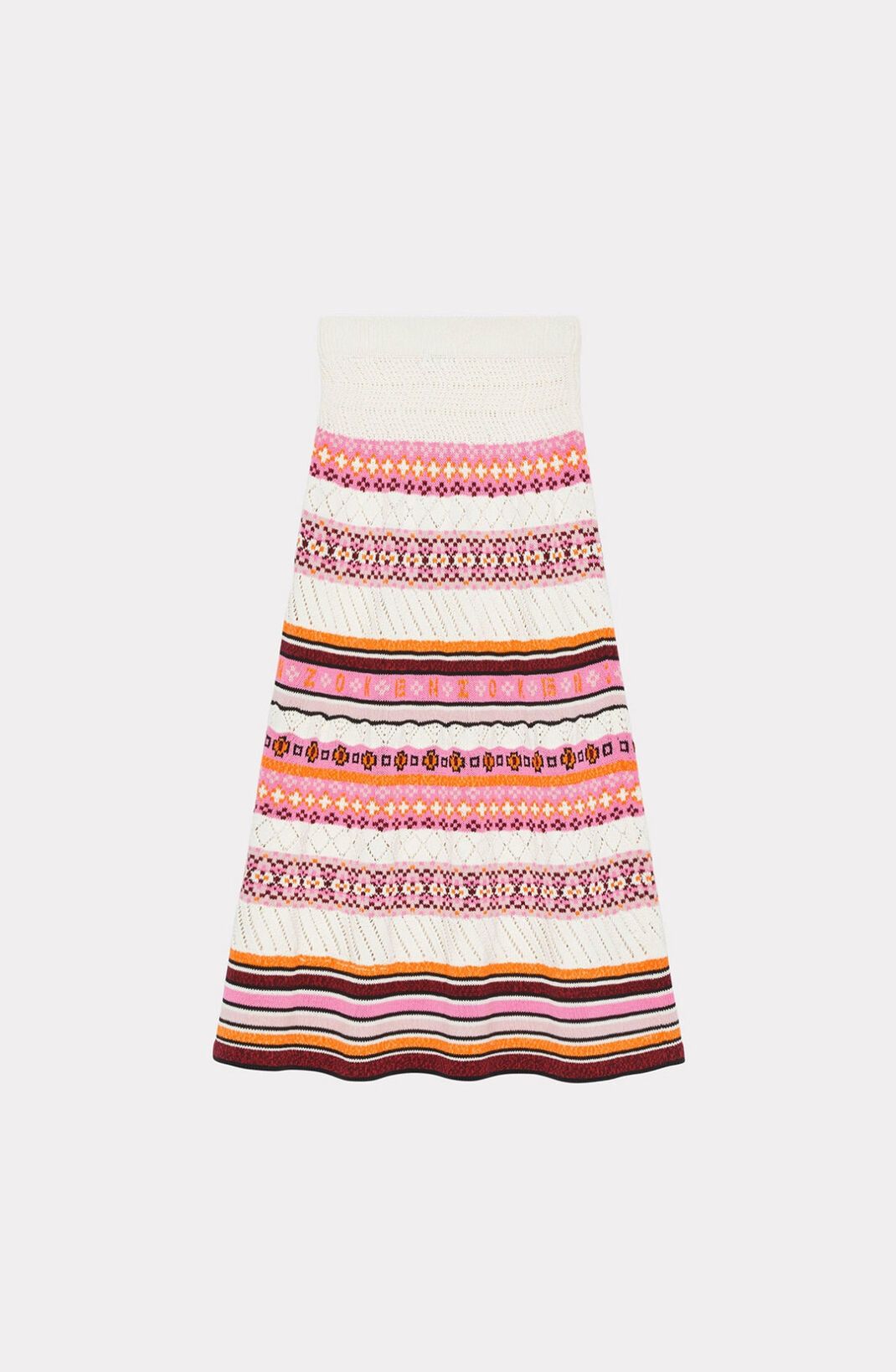 Kenzo o1y1025 Midi Skirt in Multicolor Size 26" / US 2 / IT 38 - 2 Thumbnail