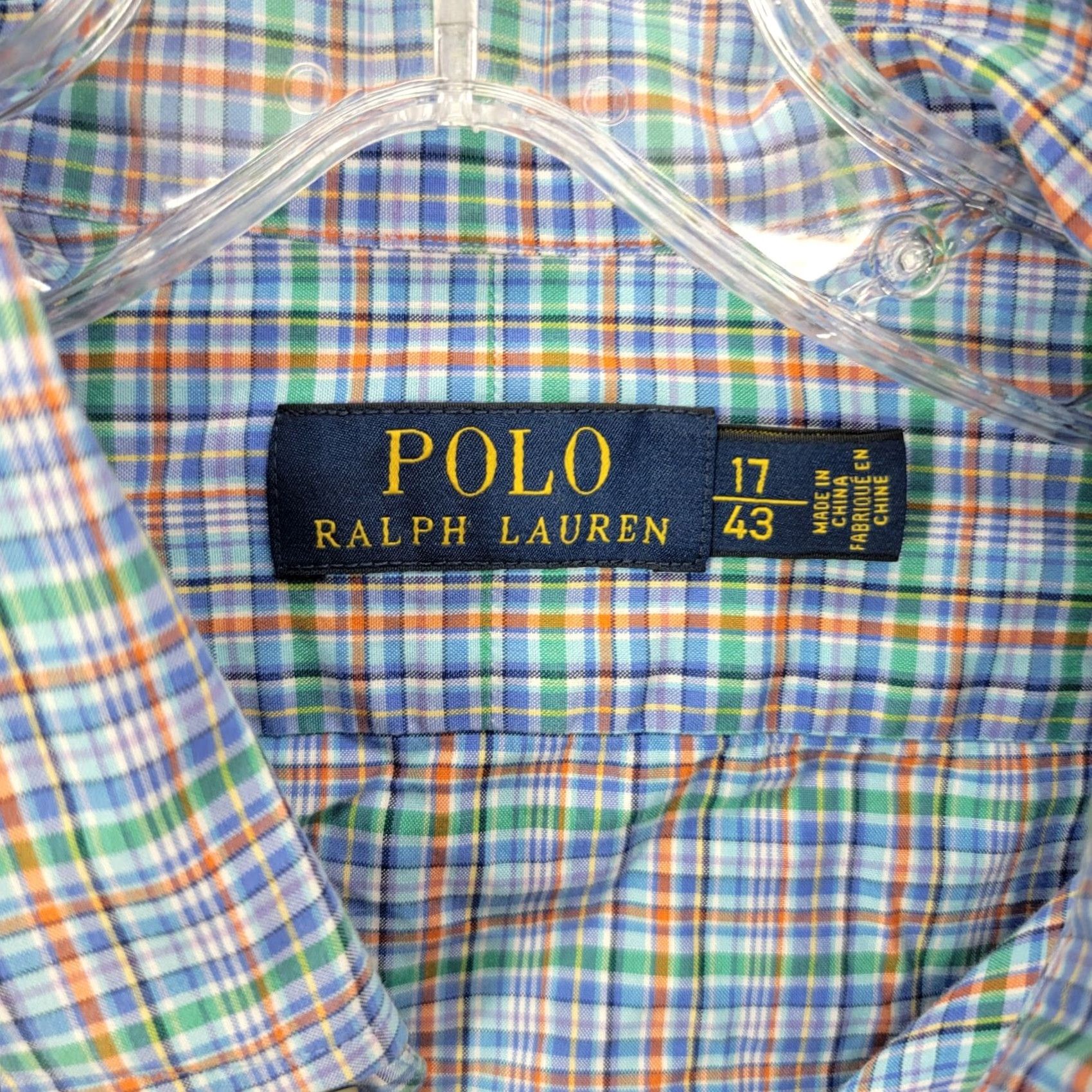 Polo Ralph Lauren Polo Ralph Lauren Shirt Mens 17 43 XL Plaid Button-Down Pony casual Shirt Mens XL Plaid Button-Down Pony casual Size US XL / EU 56 / 4 - 2 Thumbnail