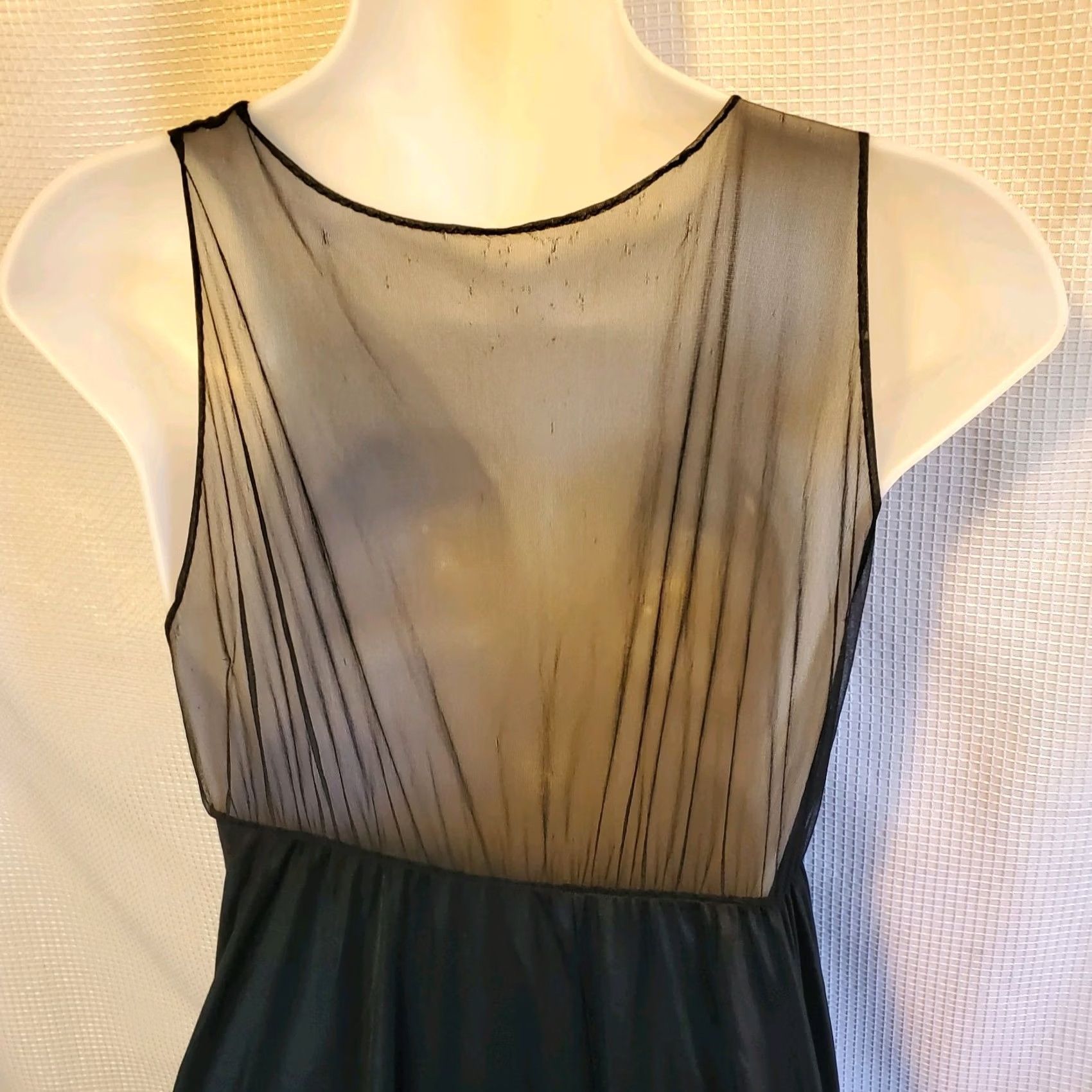 Vintage Vintage Rare Sz Sm Sexy Maxi Black Slip Dress Witchy Whimsy Goth Size S / US 4 / IT 40 - 7 Thumbnail