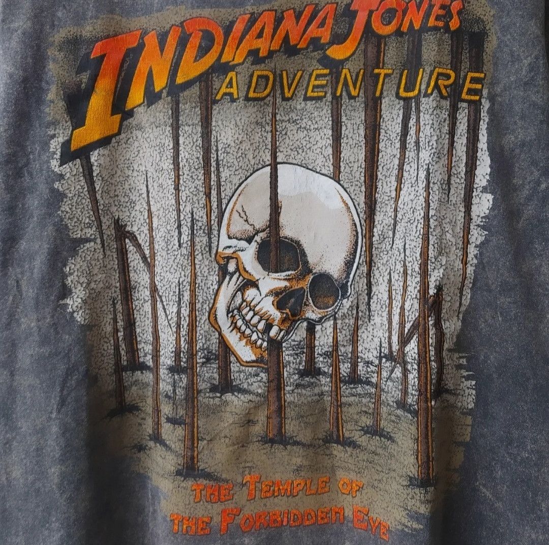 Vintage Vtg INDIANA JONES Tshirt Size US L / EU 52-54 / 3 - 3 Thumbnail