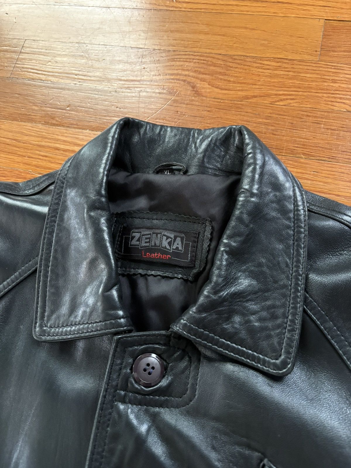 Other Vintage Leather Jacket Size US L / EU 52-54 / 3 - 3 Thumbnail