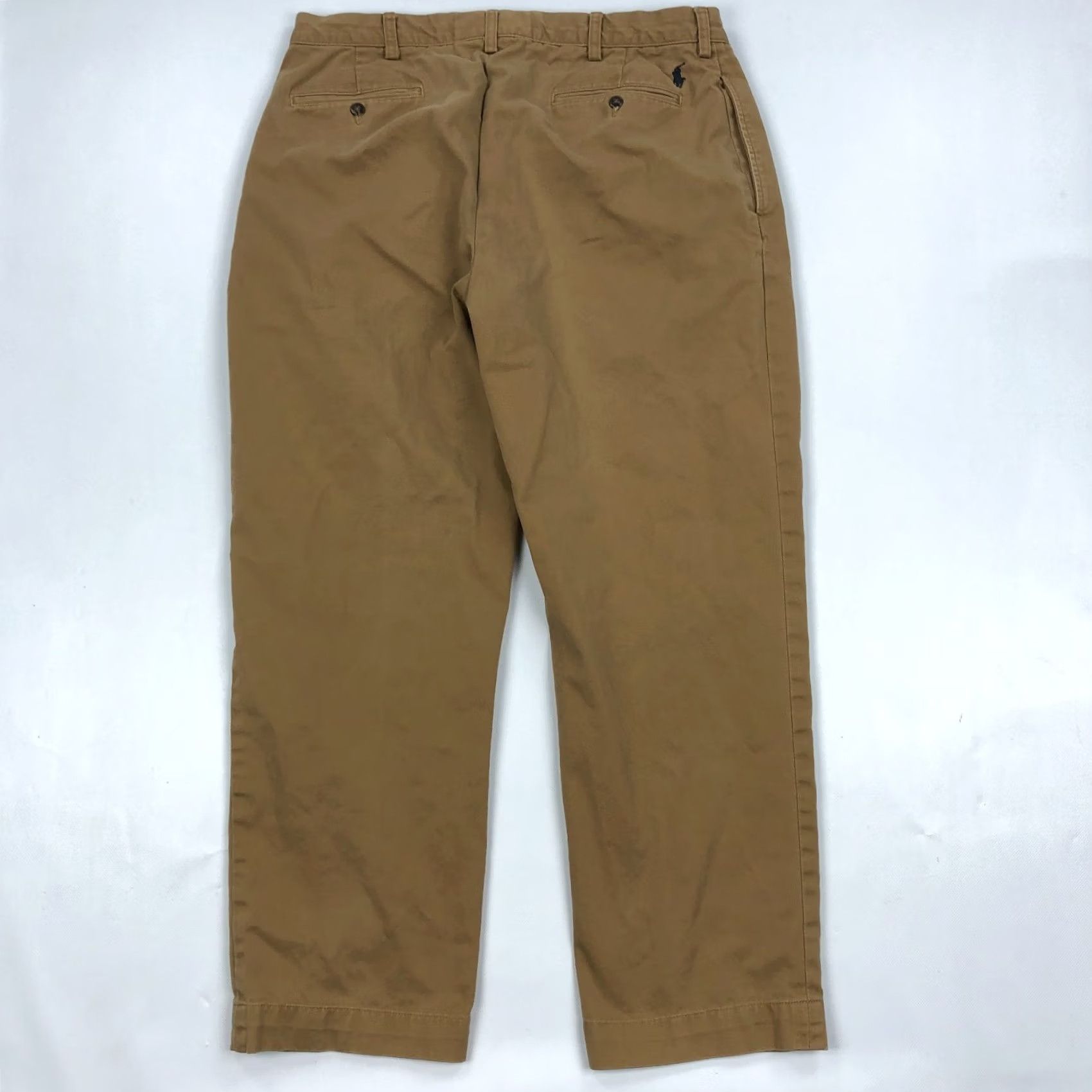 Polo Ralph Lauren Ralph Lauren Polo Ethan Pants Mens 35x30 Khaki Beige Classic Straight Pleated 35 Inseam Cotton Canvas Pocket Slashy N/A Size US S / EU 44-46 / 1 - 3 Thumbnail