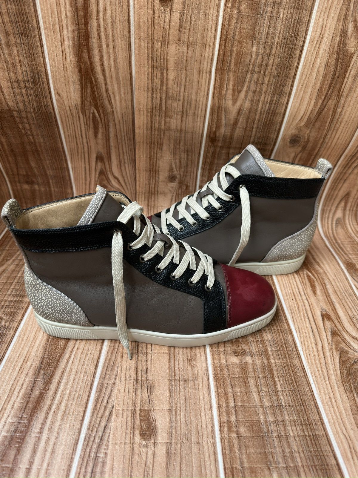 Christian Louboutin Christian Louboutin Orlatto High Brown Burgundy Size US 10 / EU 43 - 6 Thumbnail