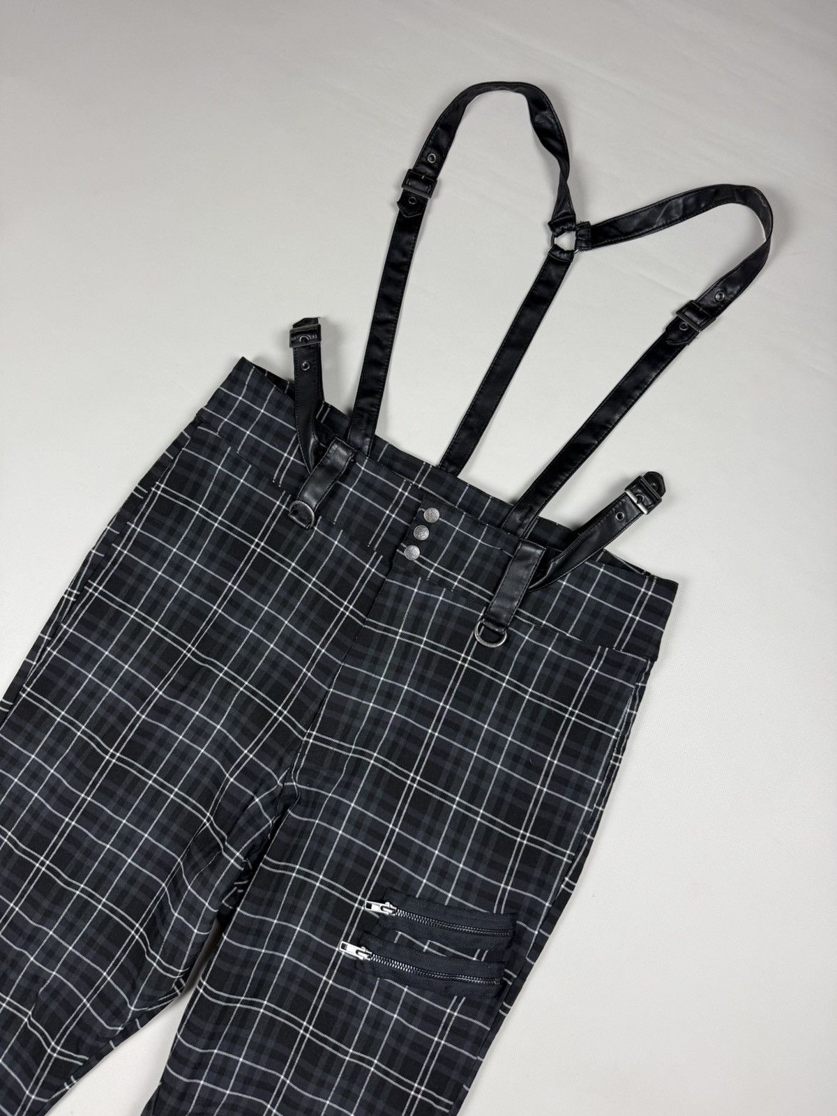Killstar Killstar Ladies Gothic Plaid Pants Overall Size 4XL Size 36" / US 14 / IT 50 - 5 Thumbnail