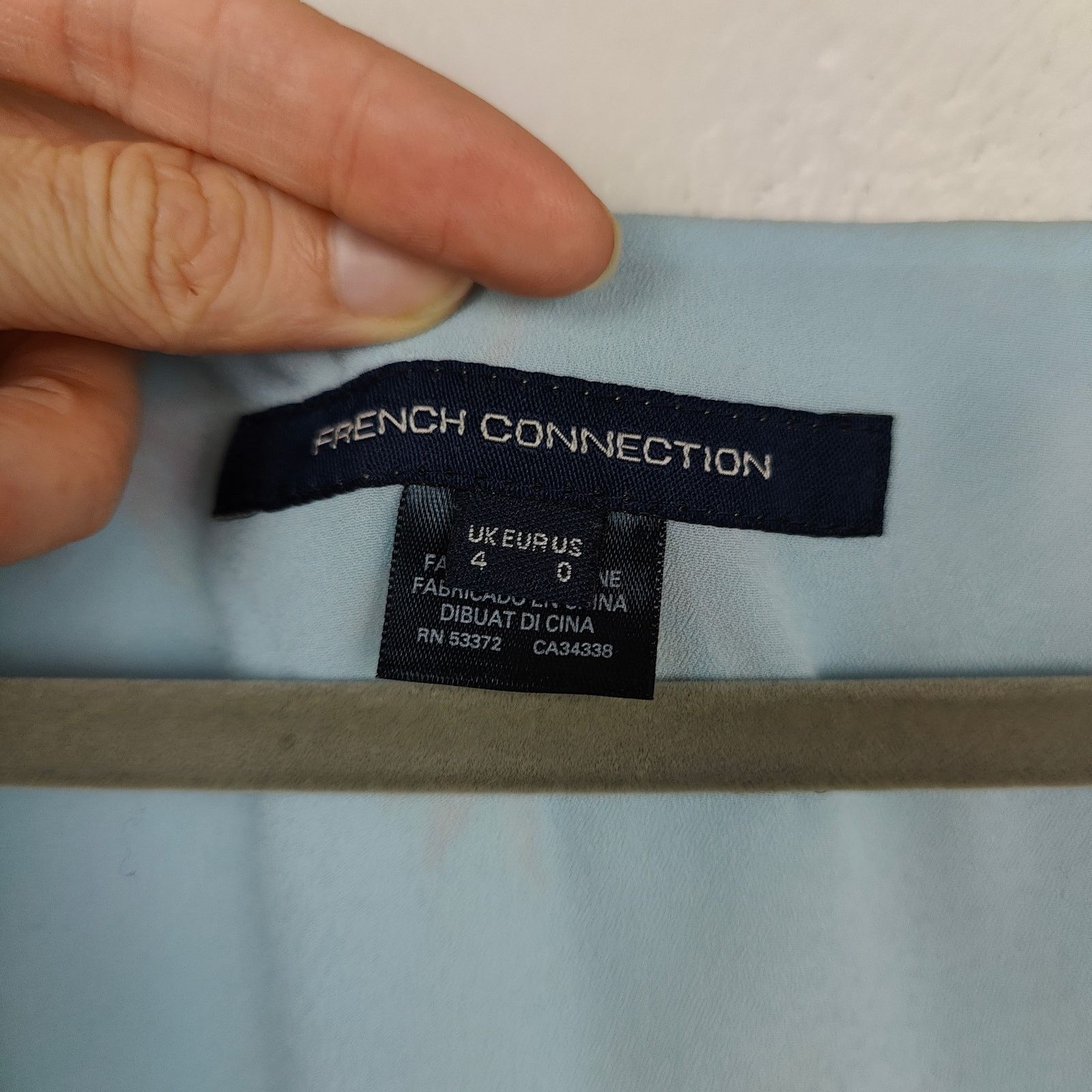 French Connection French Connection Floral Midi Dress Womens 0 Blue Pink Size XS / US 0-2 / IT 36-38 - 6 Thumbnail