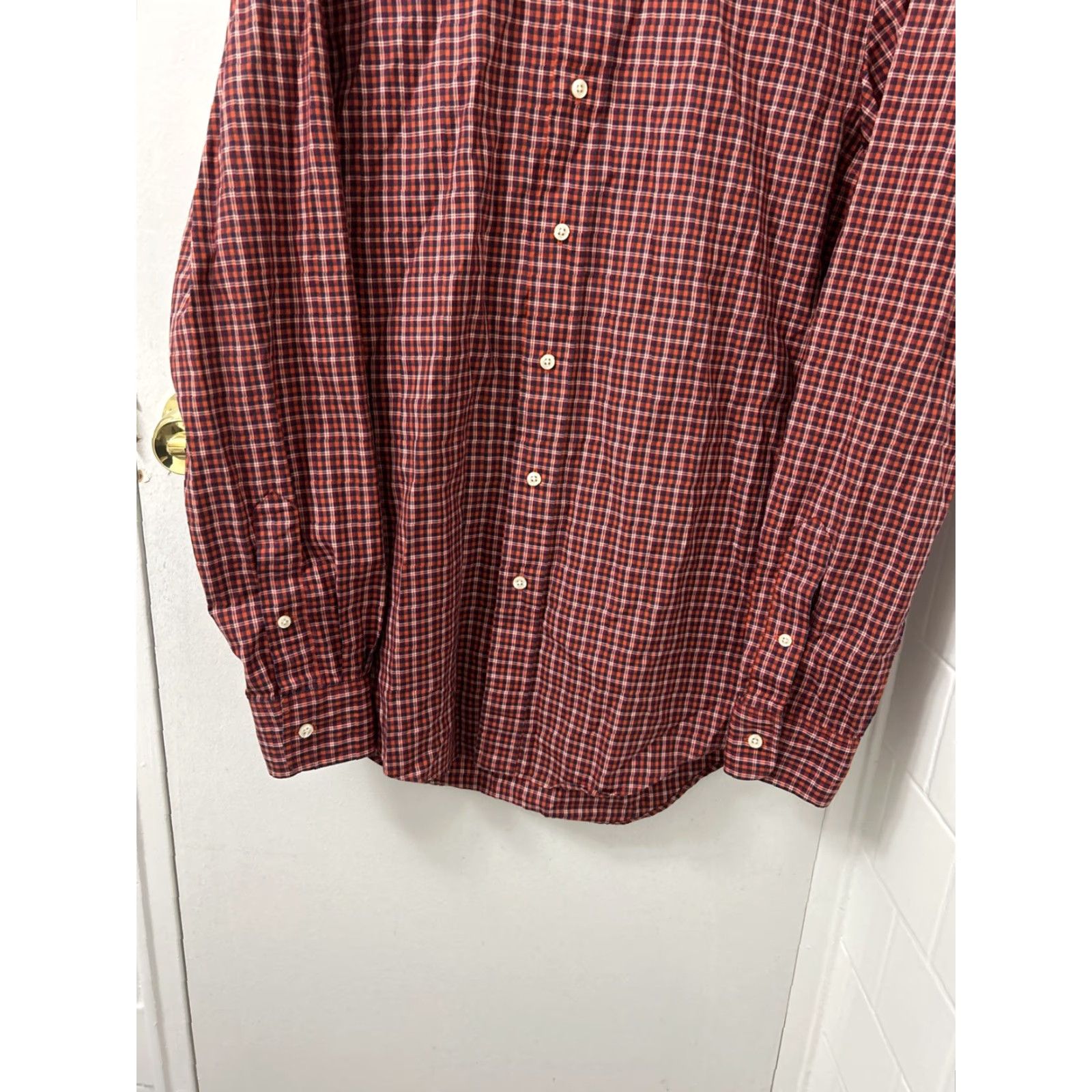 Polo Ralph Lauren VINTAGE Polo Ralph Lauren Regent Shirt Mens Small Red Plaid 90s Button-Down L/S Regular Fit Size US S / EU 44-46 / 1 - 3 Thumbnail