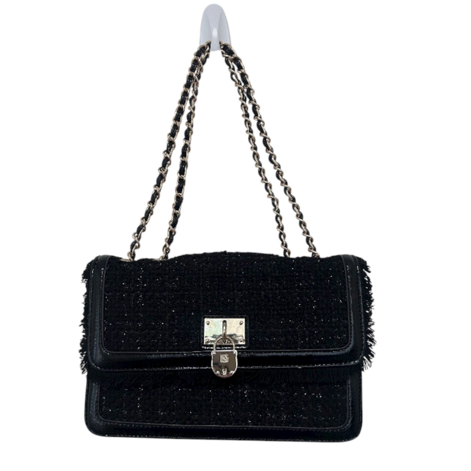 Anne Klein Anne Klein Black Tweed Bag Size ONE SIZE - 1 Thumbnail