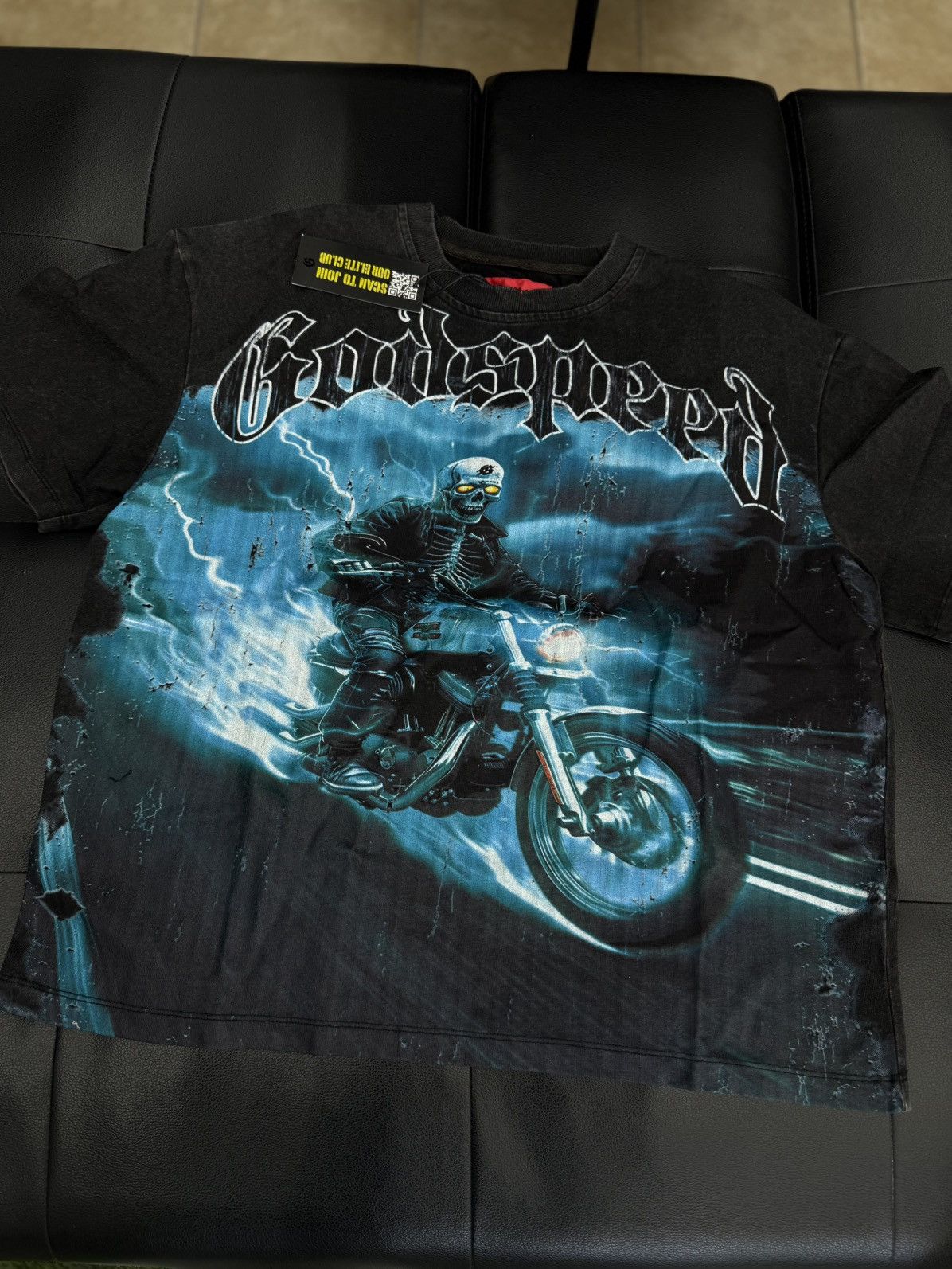 Godspeed Godspeed Blue Motorcycle Tee Shirt Size M (NEW) Size US M / EU 48-50 / 2 - 1 Thumbnail