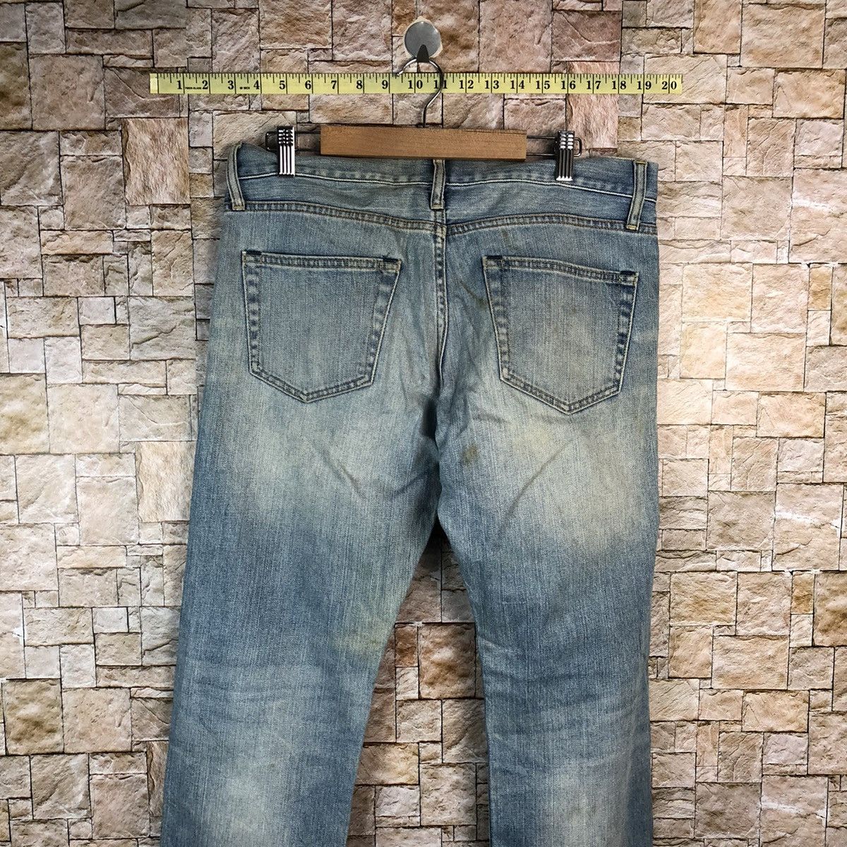Uniqlo Uniqlo Boyfriend Blue Distressed Denim Pants #A998 Size US 32 / EU 48 - 17 Thumbnail