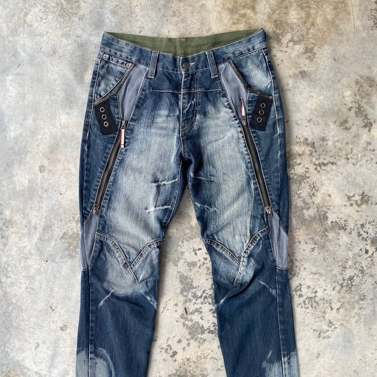 PPFM PPFM BONDAGE FADED WASH GHOSTCLAW MARK SPIRAL KNEE Size US 30 / EU 46 - 2 Thumbnail