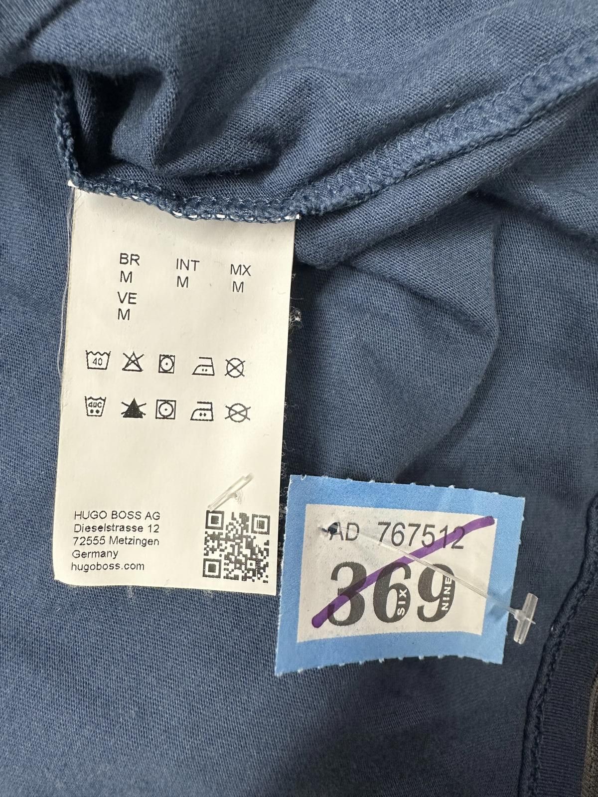 Hugo Boss Hugo Boss Blue Crew Neck T-Shirt Size M Size US M / EU 48-50 / 2 - 2 Thumbnail