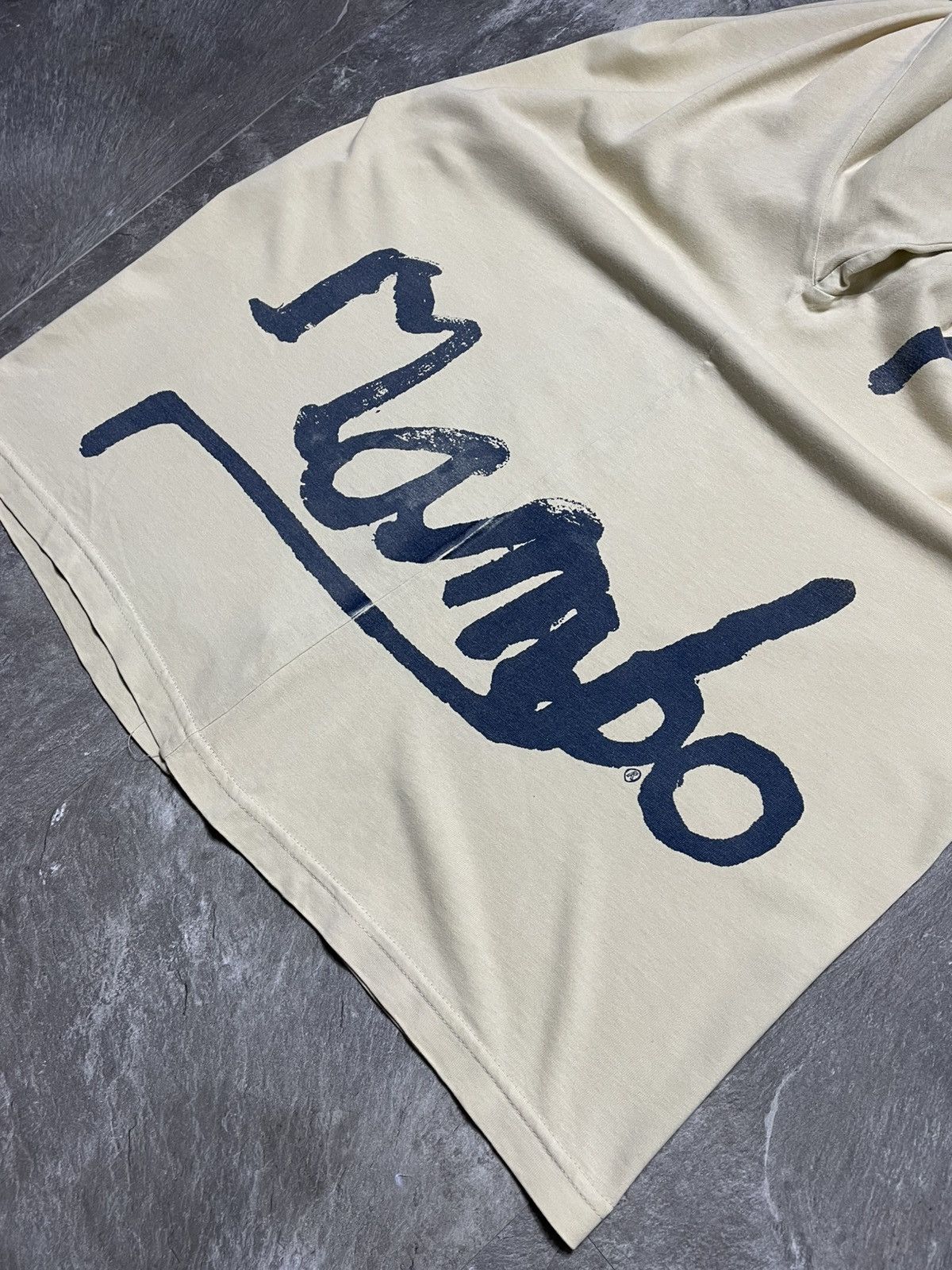 Mambo Mambo Big Logo Beige Vintage T-Shirt Size US L / EU 52-54 / 3 - 3 Thumbnail