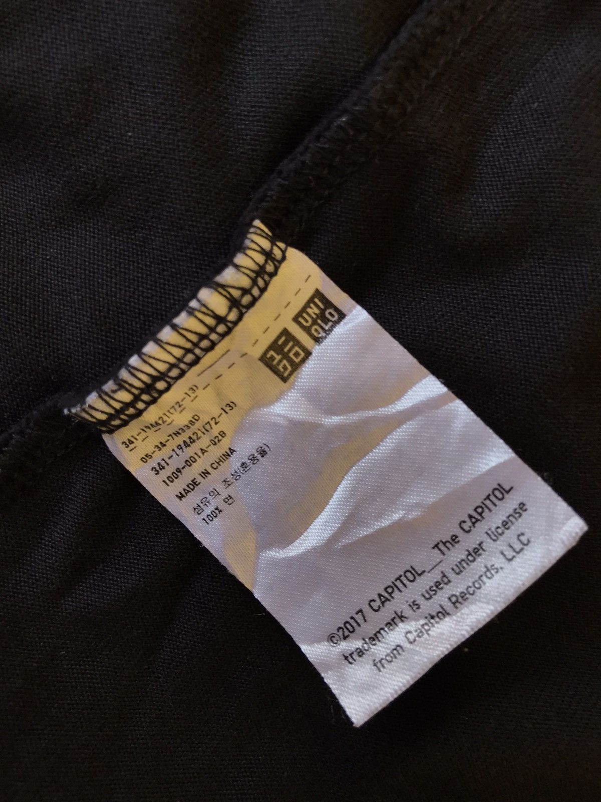 Japanese Brand × Uniqlo Uniqlo X Capitol Records Hollywood California Tee Size US XL / EU 56 / 4 - 6 Thumbnail