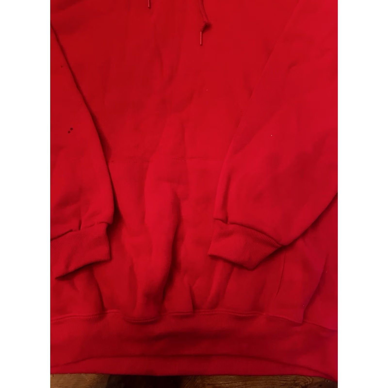 Lee VINTAGE Lee Heavyweight Hoodie Sweatshirt Pullover Red 2XL Made in USA Mens Large Blank USA 2XL Hoodie Size US XXL / EU 58 / 5 - 2 Thumbnail