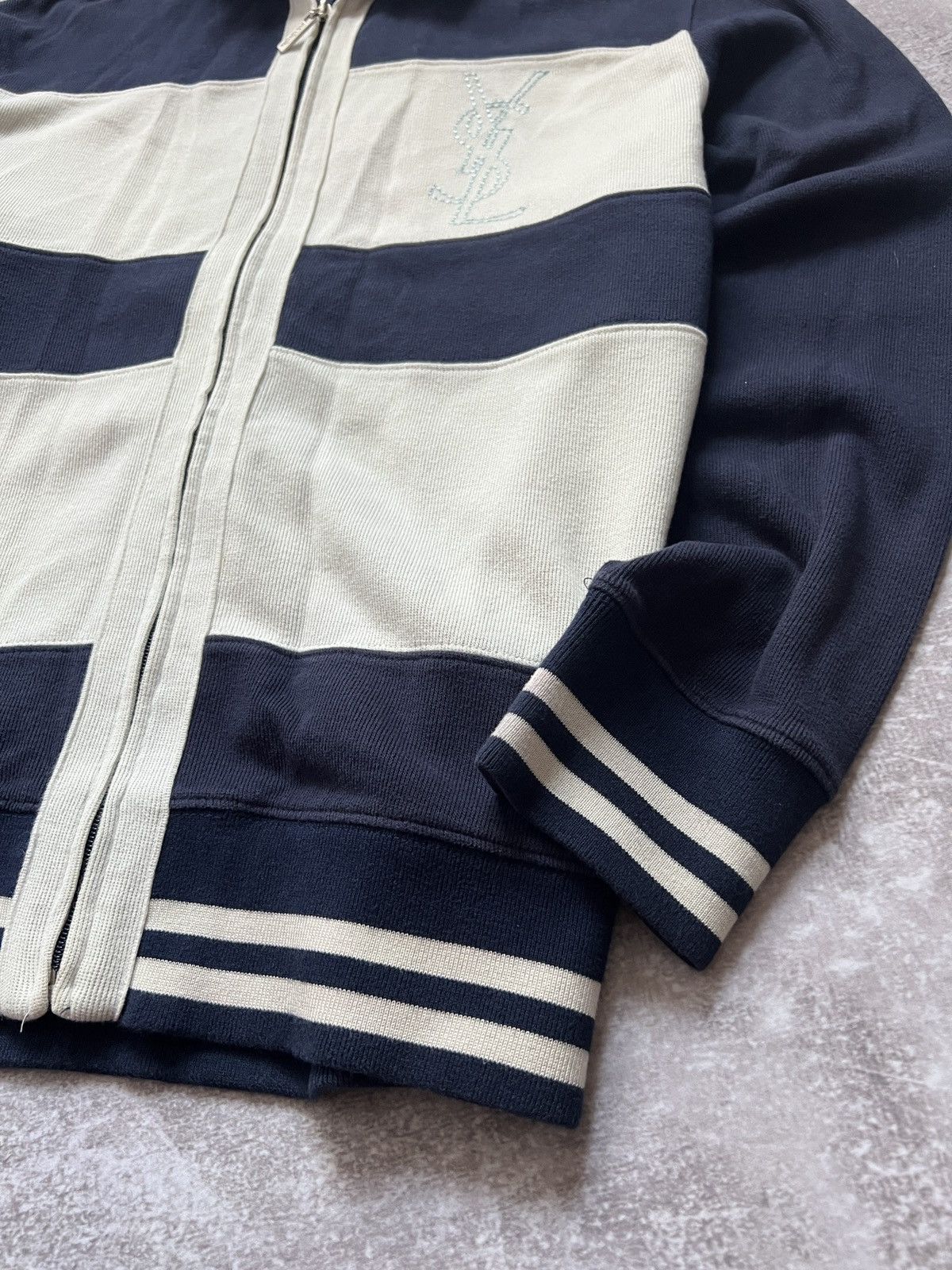 Yves Saint Laurent Vintage YSL Yves Saint Laurent Zip Up Hoodie Size US XL / EU 56 / 4 - 8 Thumbnail