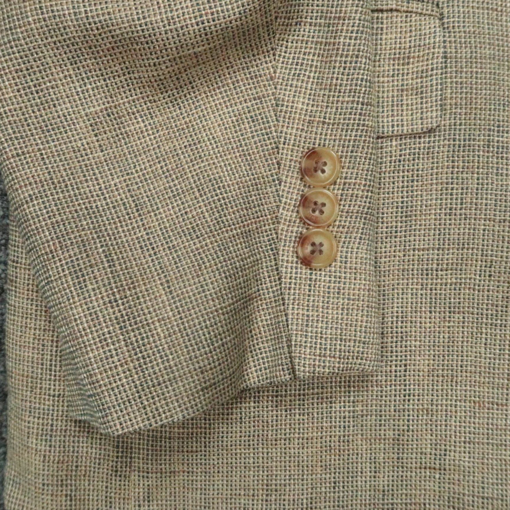 Orvis VINTAGE Orvis Blazer Men 46R Brown Silk 2 Piece Single-Breasted Notch Lapel Size 46R - 6 Thumbnail
