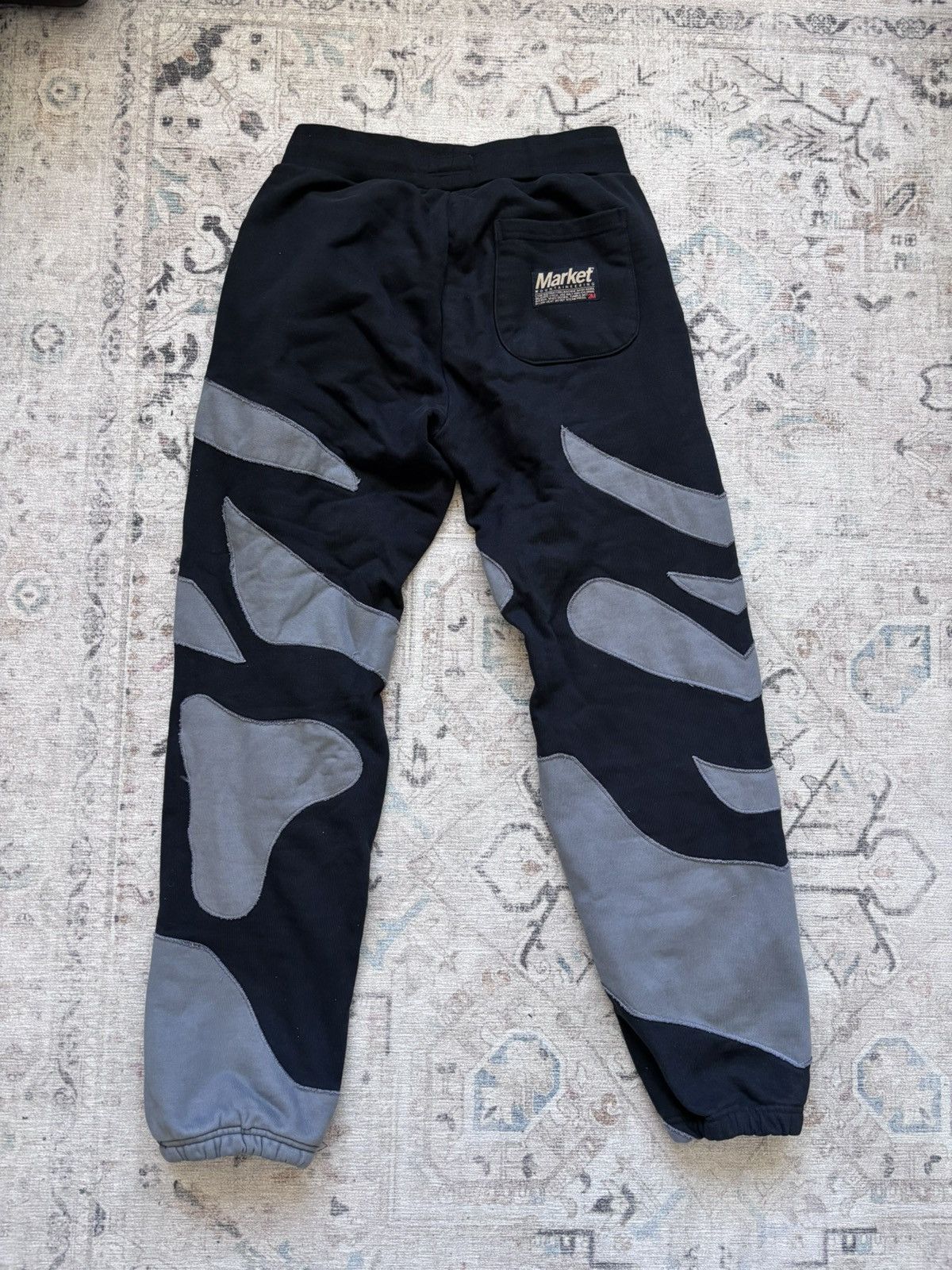 Market Market black and gray sweat pants Size US 29 - 2 Thumbnail