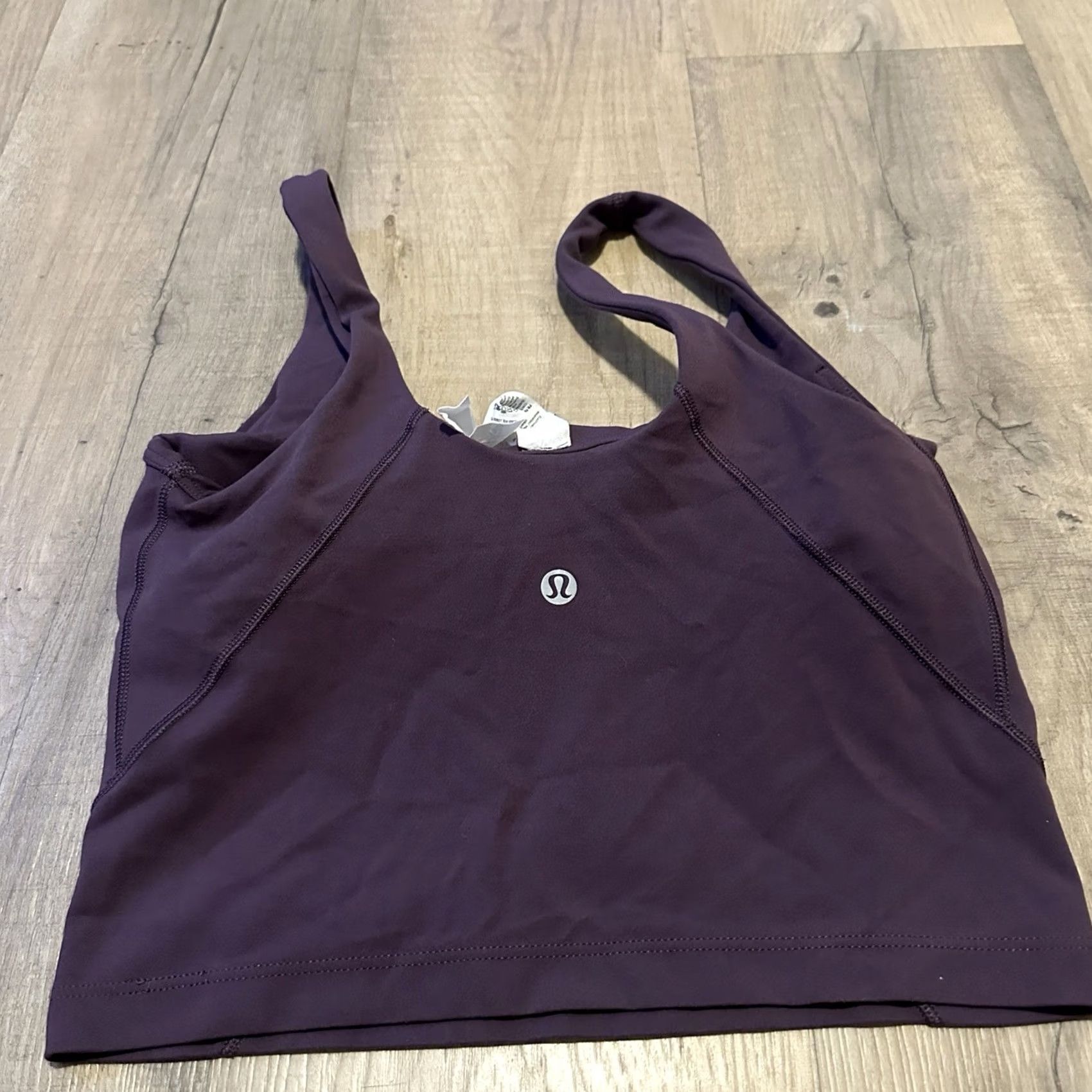 Lululemon Lululemon Align Tank Womens 4 Burgundy Sleeveless Yoga Gym Performance Breathable Size ONE SIZE - 3 Thumbnail