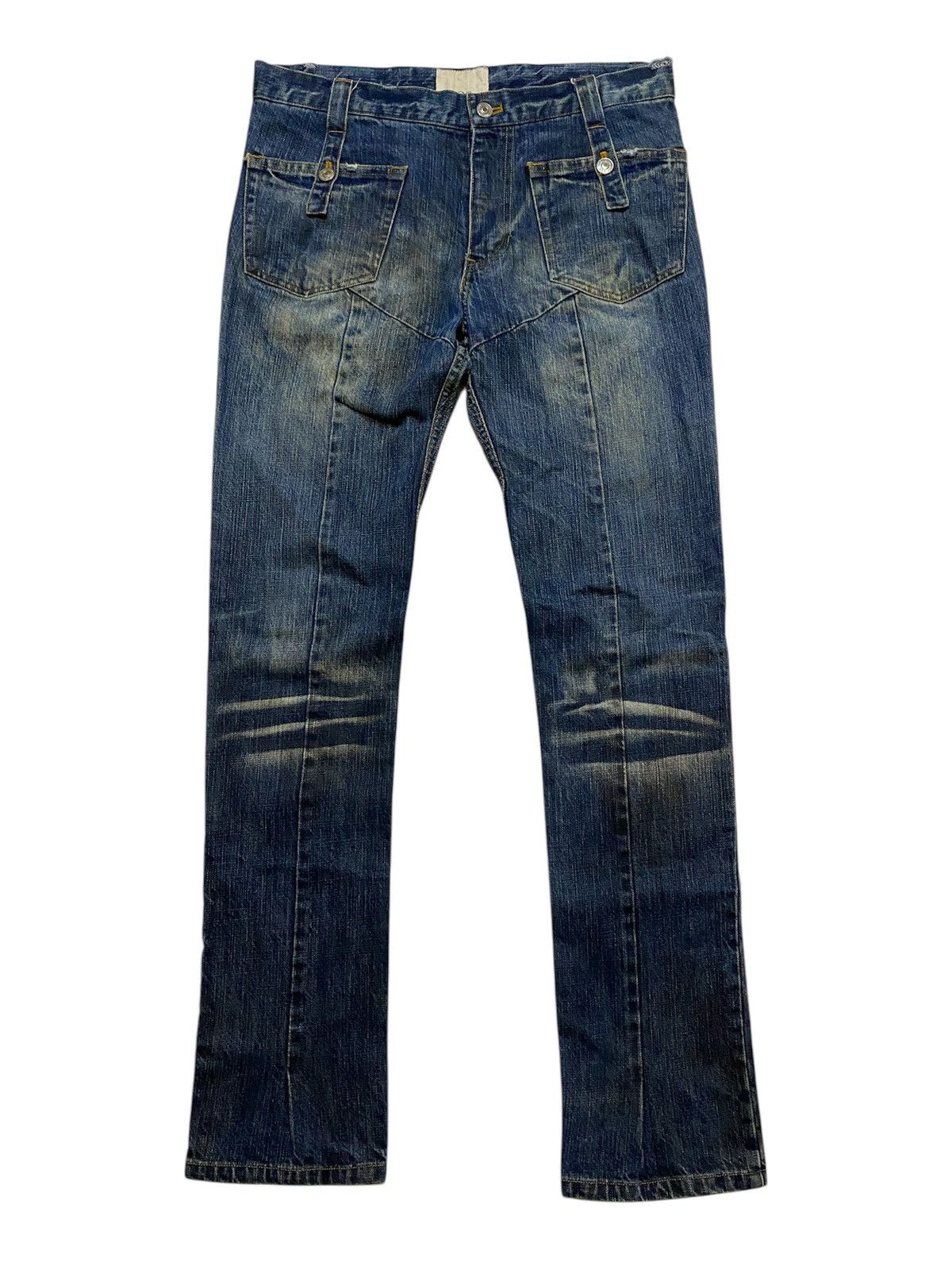 If Six Was Nine × Japanese Brand × Soe Japanese Brand SOE Spring Summer 2005 Denim Pants Size US 33 - 2 Thumbnail