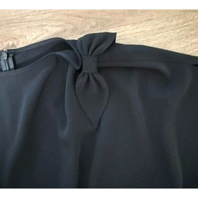 St. John St. John Black Wide-Leg Jumpsuit With Bow Detail Party Cockt Size 30" / US 8 / IT 44 - 4 Thumbnail