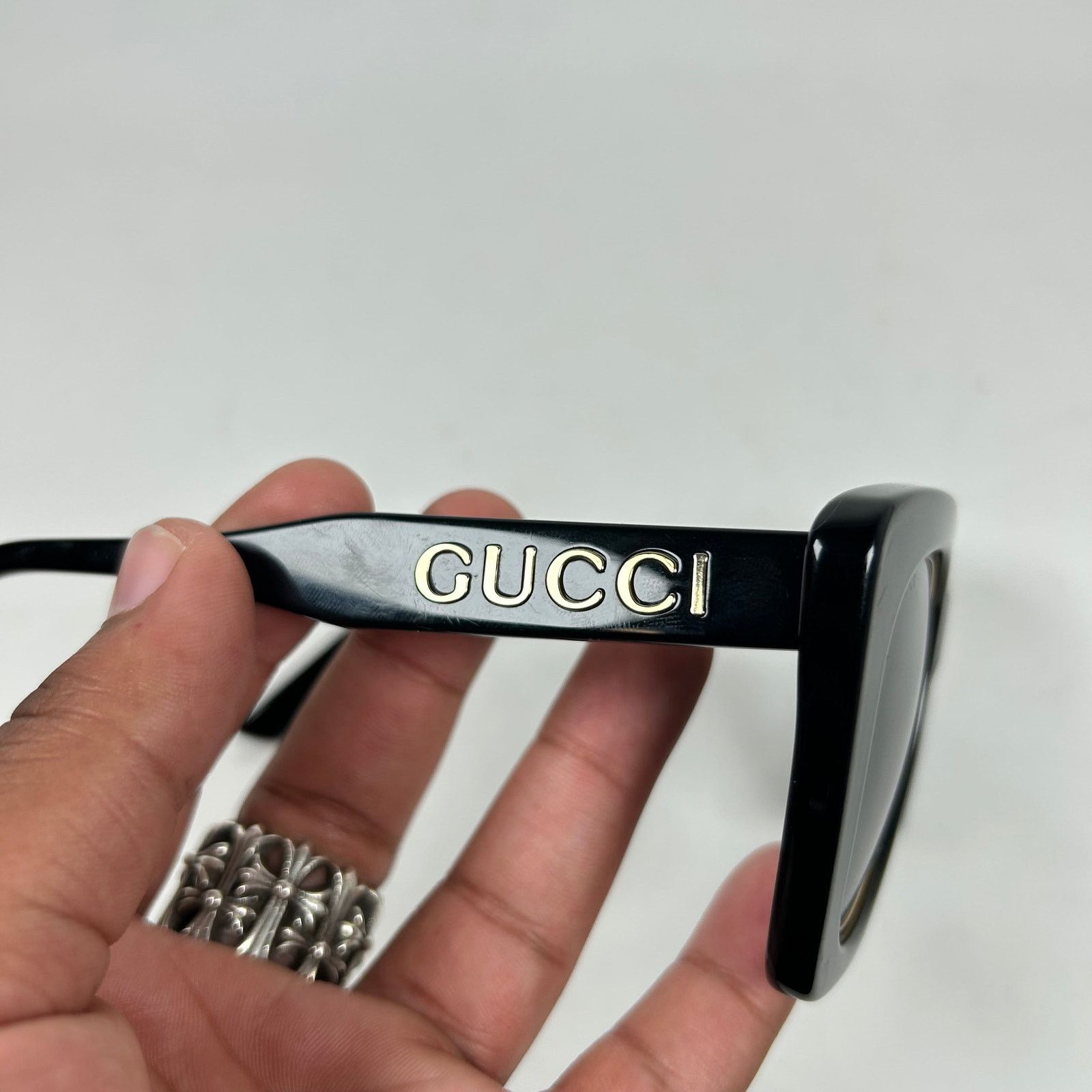 Gucci Gucci Acetate Oversized Sunglasses Size ONE SIZE - 4 Thumbnail