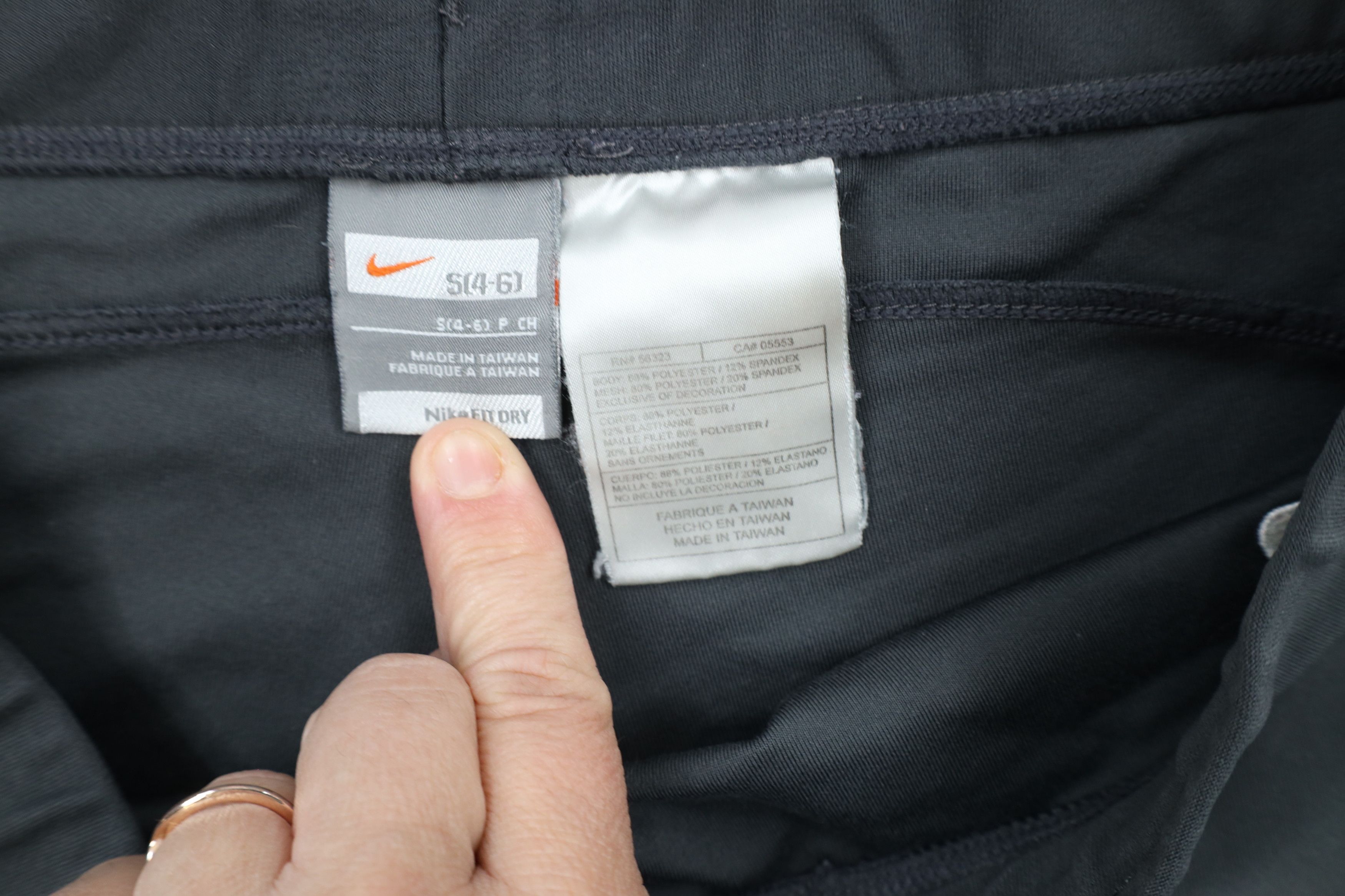 Nike × Vintage Vintage Nike Travis Scott Mini Swoosh Flared Pants Gray Size 29" - 6 Thumbnail