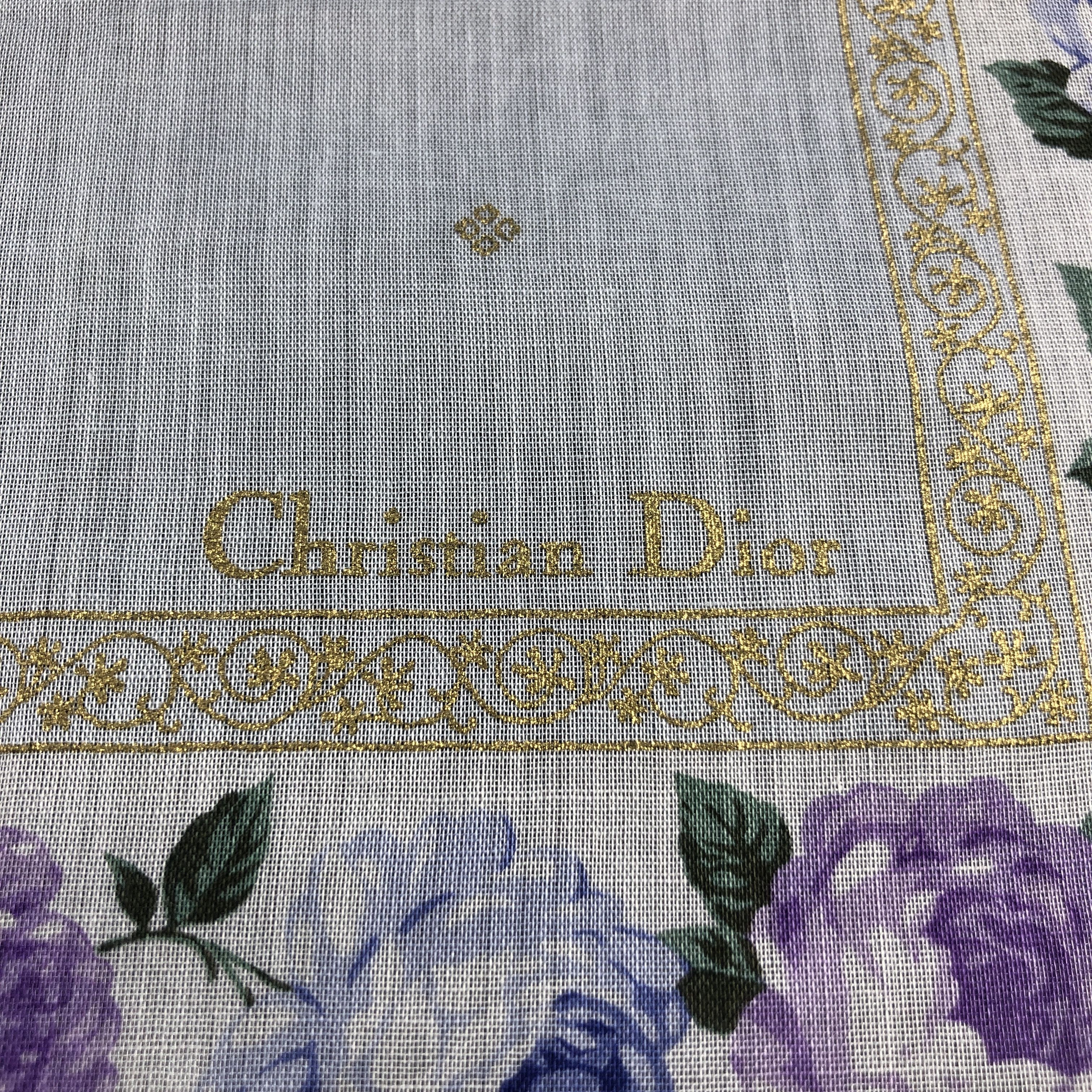 Vintage ChRisTIAN diOR Handkerchief Neckerchief Bandana H2758 Size ONE SIZE - 4 Thumbnail