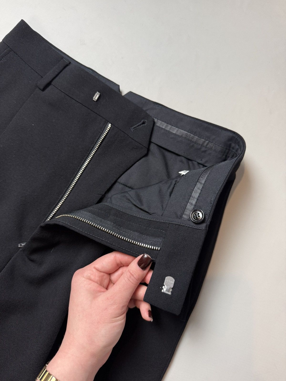 AMI Ami Alexandre Mattiussi Formal Wool Dress Pants Trousers Size 27" / US 4 / IT 40 - 9 Thumbnail