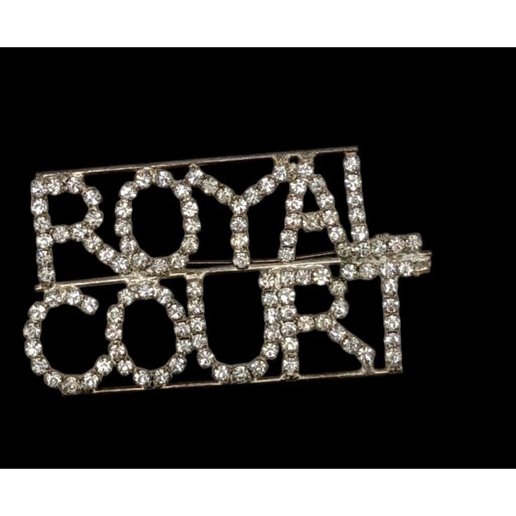 Other Vintage Royal Court Rhinestone Silver Tone Brooch Size ONE SIZE - 2 Thumbnail