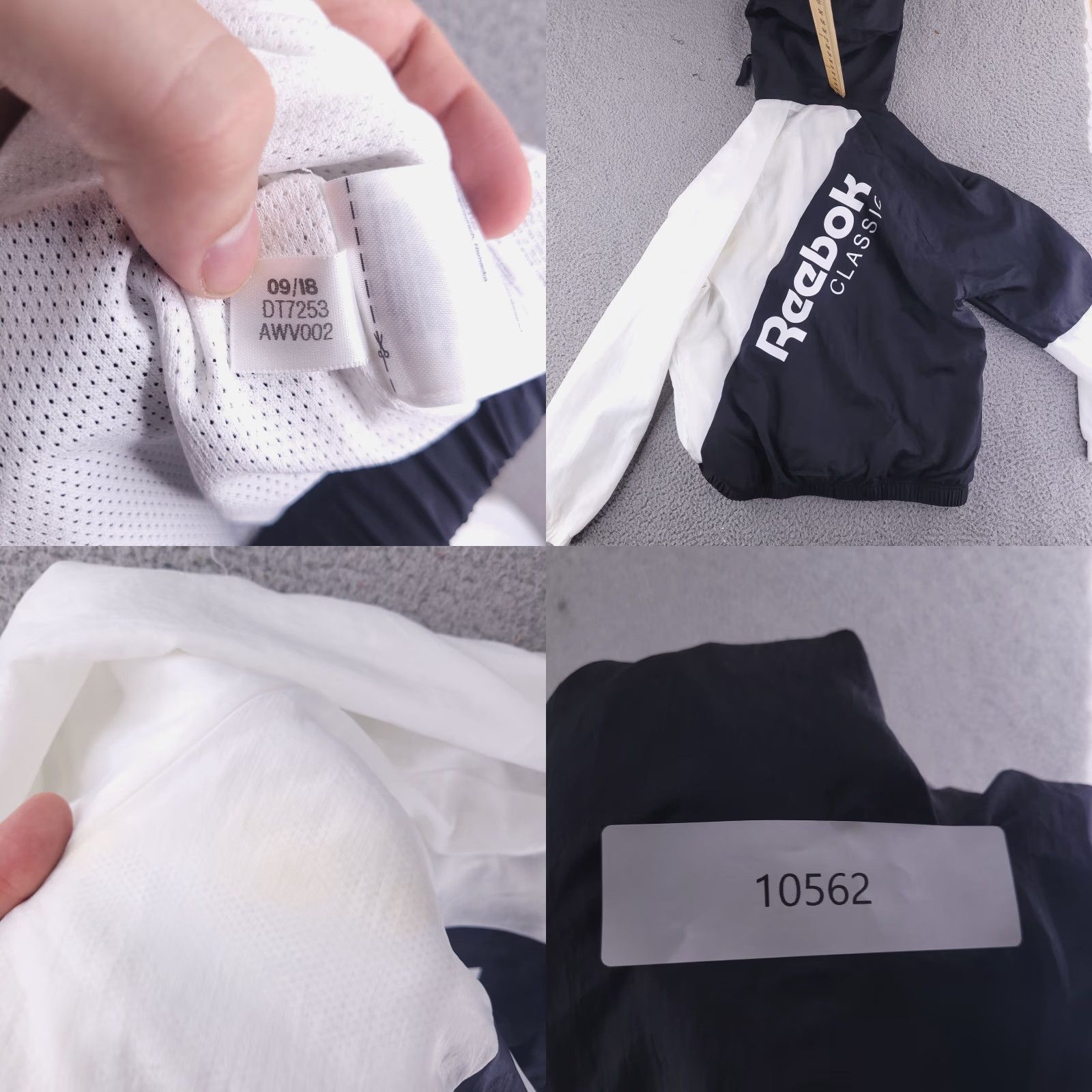 Reebok Reebok Jacket Mens M White Black Classic Track Windbreaker Retro Y2k Hoodie Size US M / EU 48-50 / 2 - 9 Thumbnail
